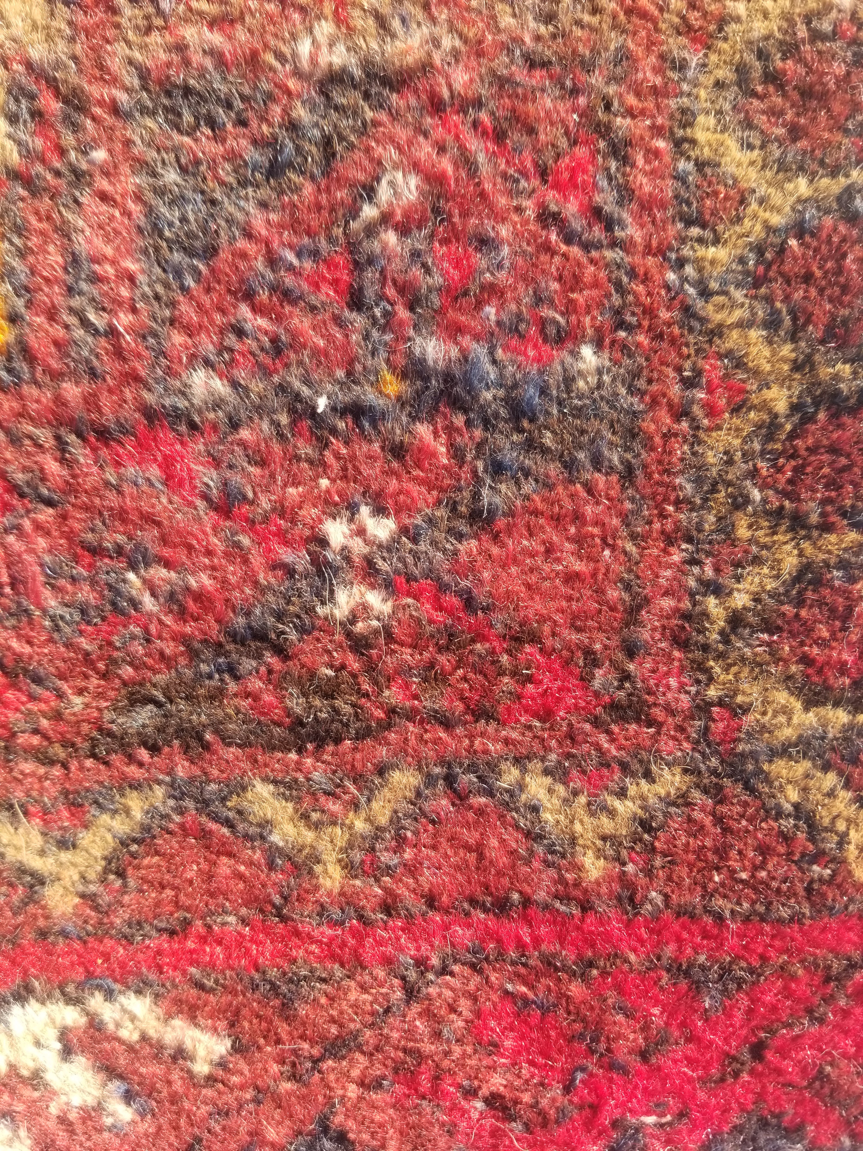 Distressed Antique Handmade Bokhara Wool Multicolor Rug 60x54cm