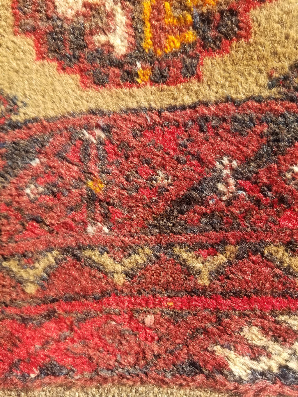 Distressed Antique Handmade Bokhara Wool Multicolor Rug 60x54cm