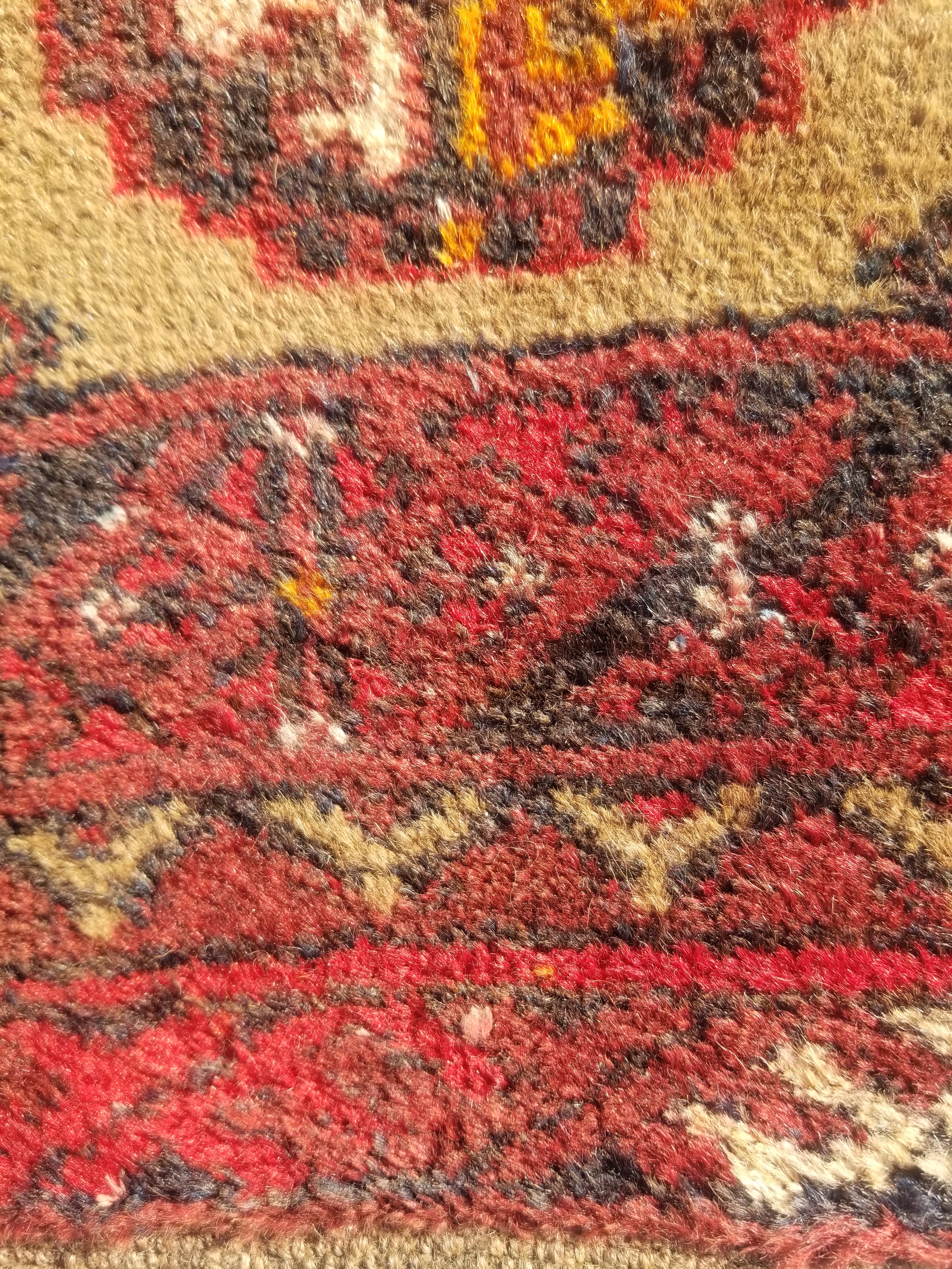 Distressed Antique Handmade Bokhara Wool Multicolor Rug 60x54cm