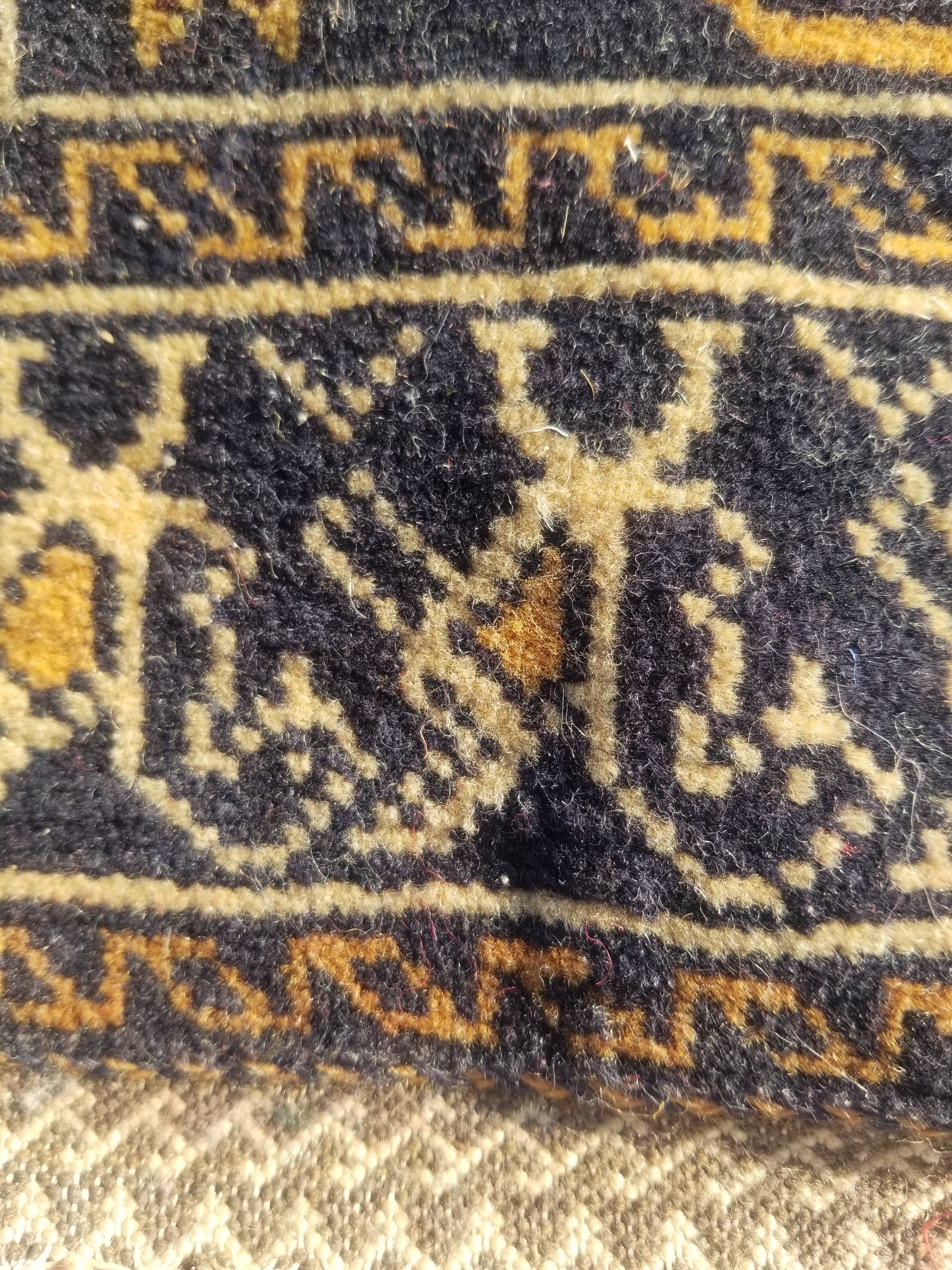Antique Traditional Handmade Afghan Wool Multicolor Bag Face 38x34cm