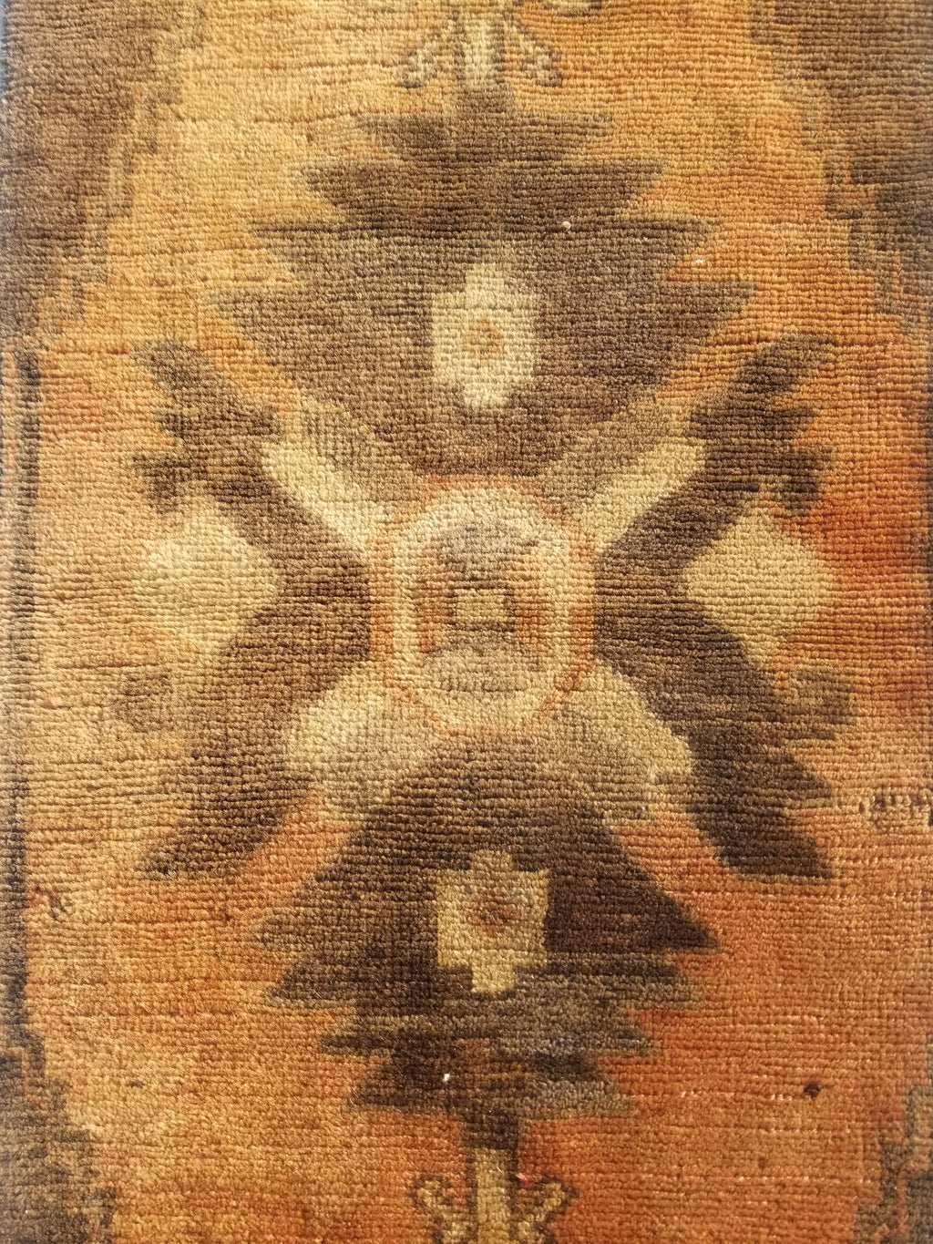 Distressed Antique Traditional Handmade Turkish Wool Multicolor Rug 92x42cm