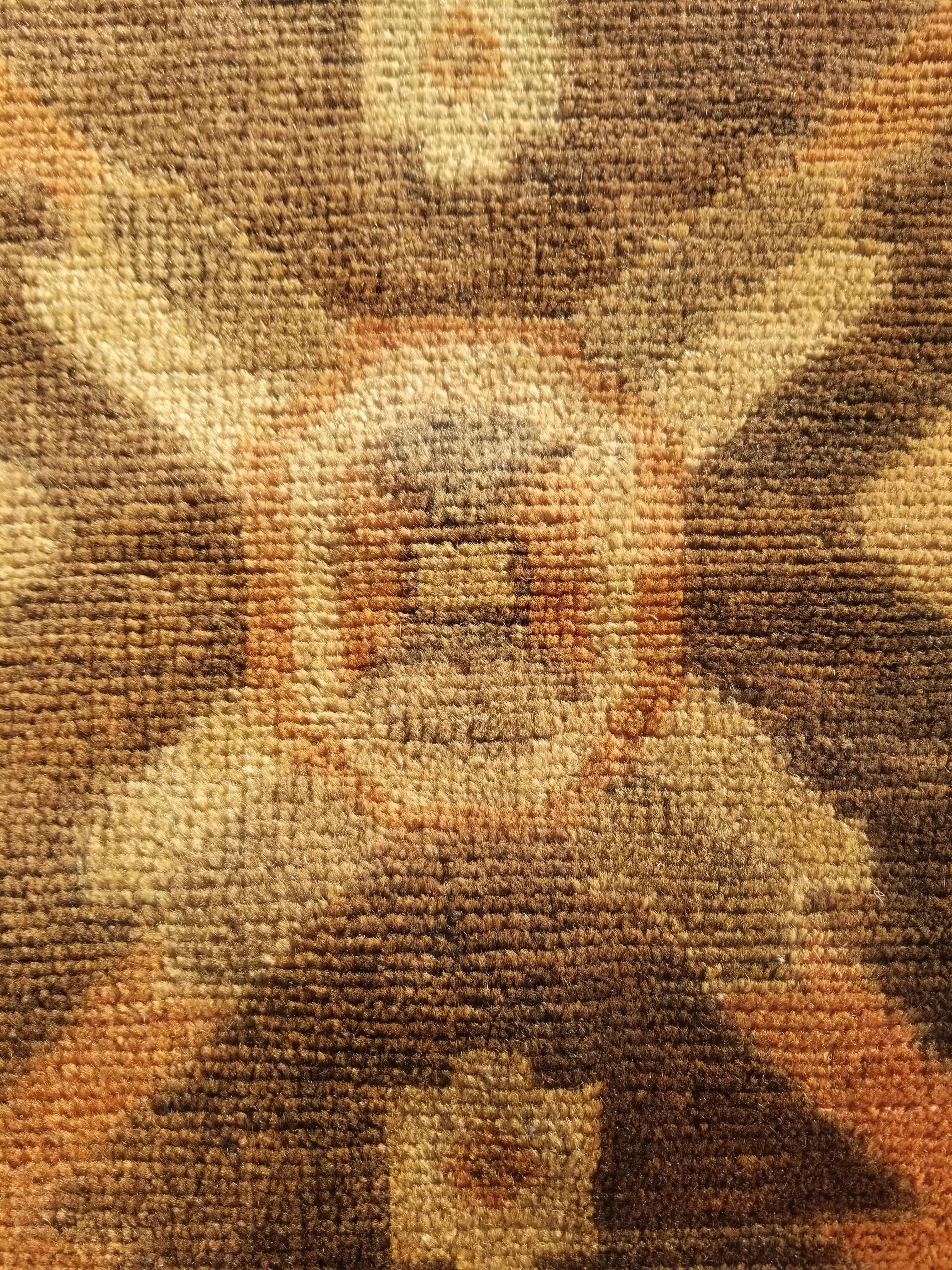 Distressed Antique Traditional Handmade Turkish Wool Multicolor Rug 92x42cm
