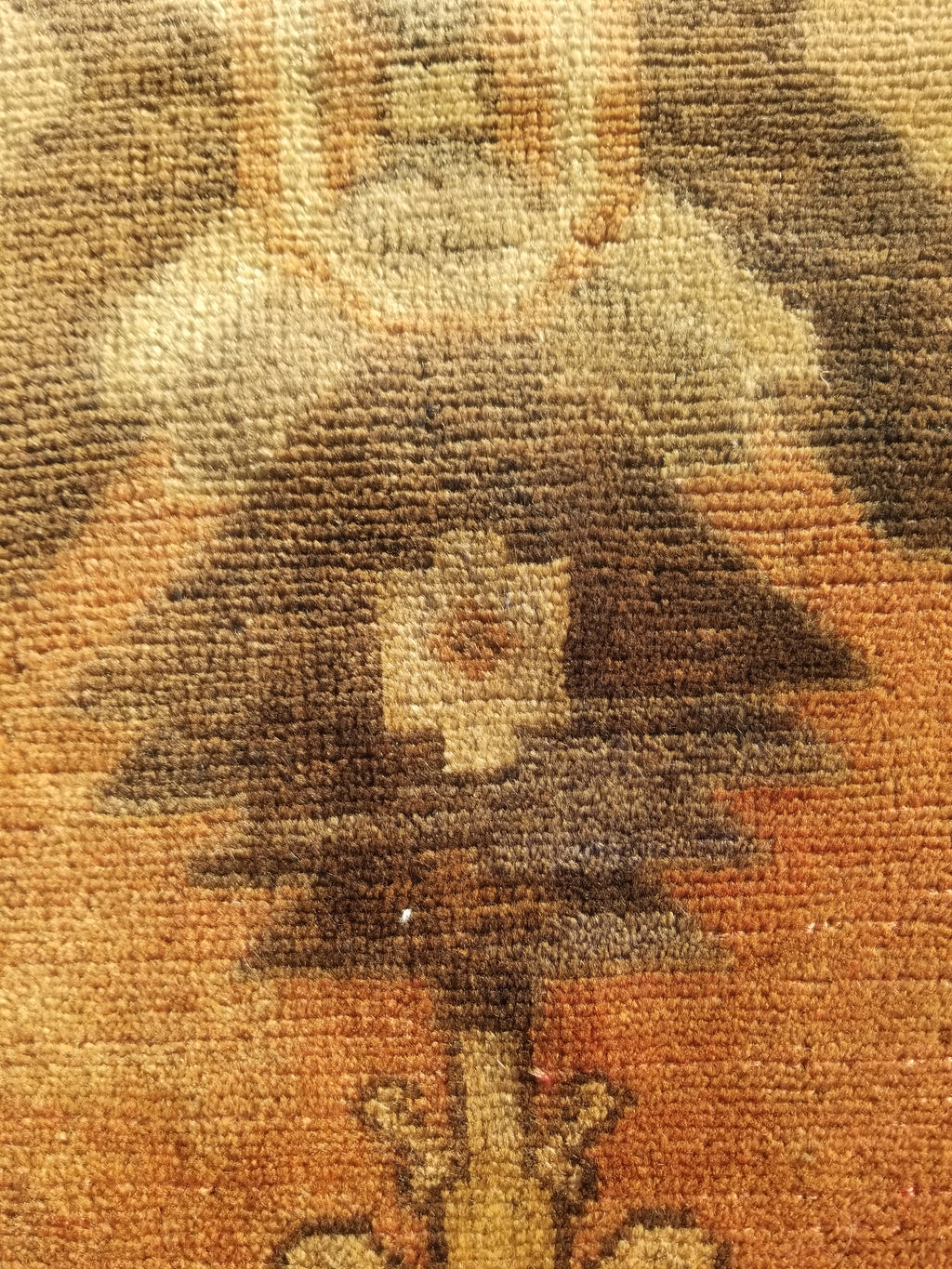 Distressed Antique Traditional Handmade Turkish Wool Multicolor Rug 92x42cm