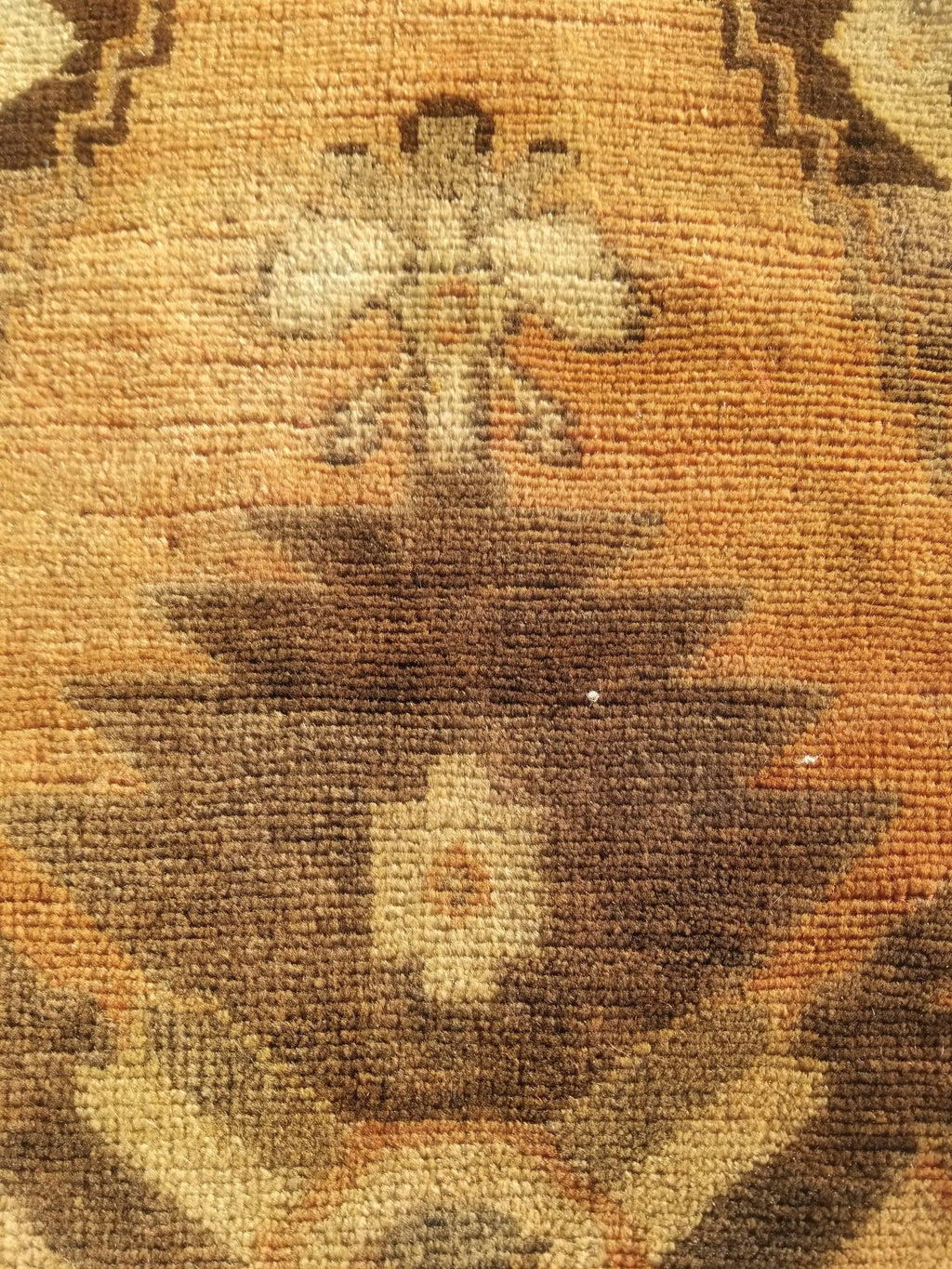 Distressed Antique Traditional Handmade Turkish Wool Multicolor Rug 92x42cm