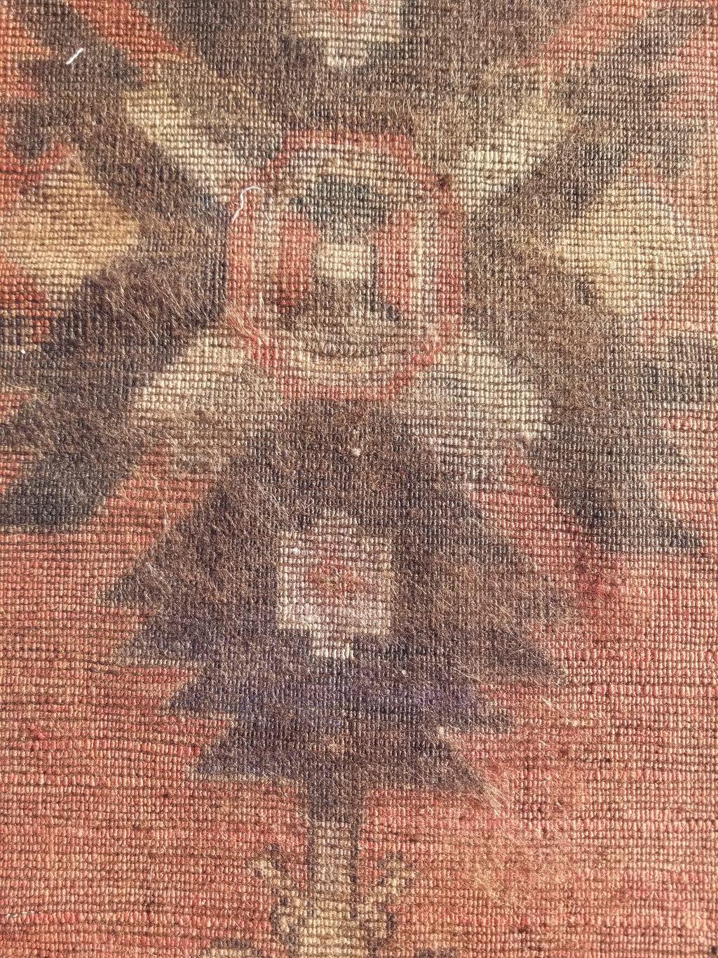Distressed Antique Traditional Handmade Turkish Wool Multicolor Rug 92x42cm