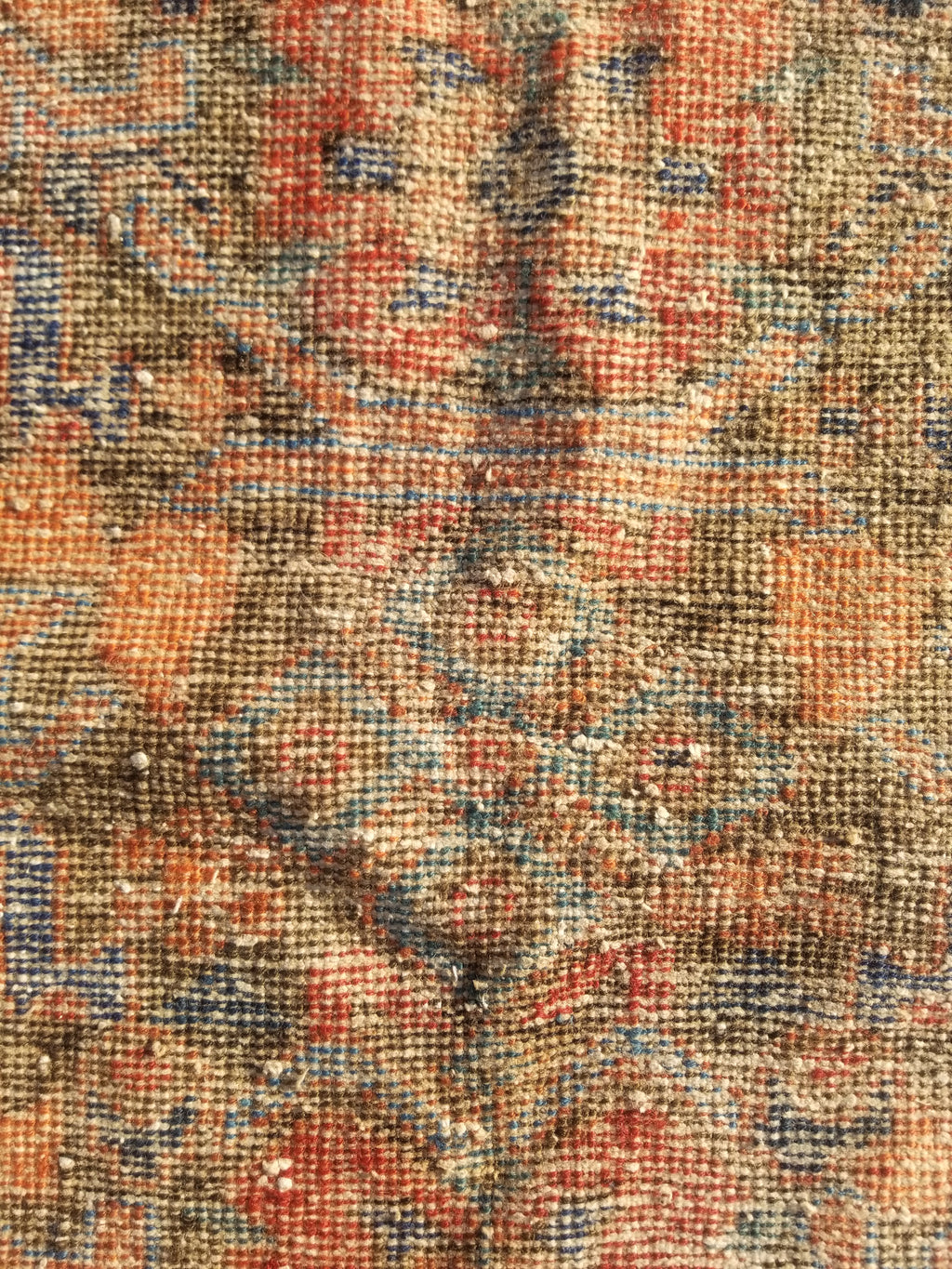 Antique Traditional Handmade Oriental Wool Multicolor Rug 178x130cm