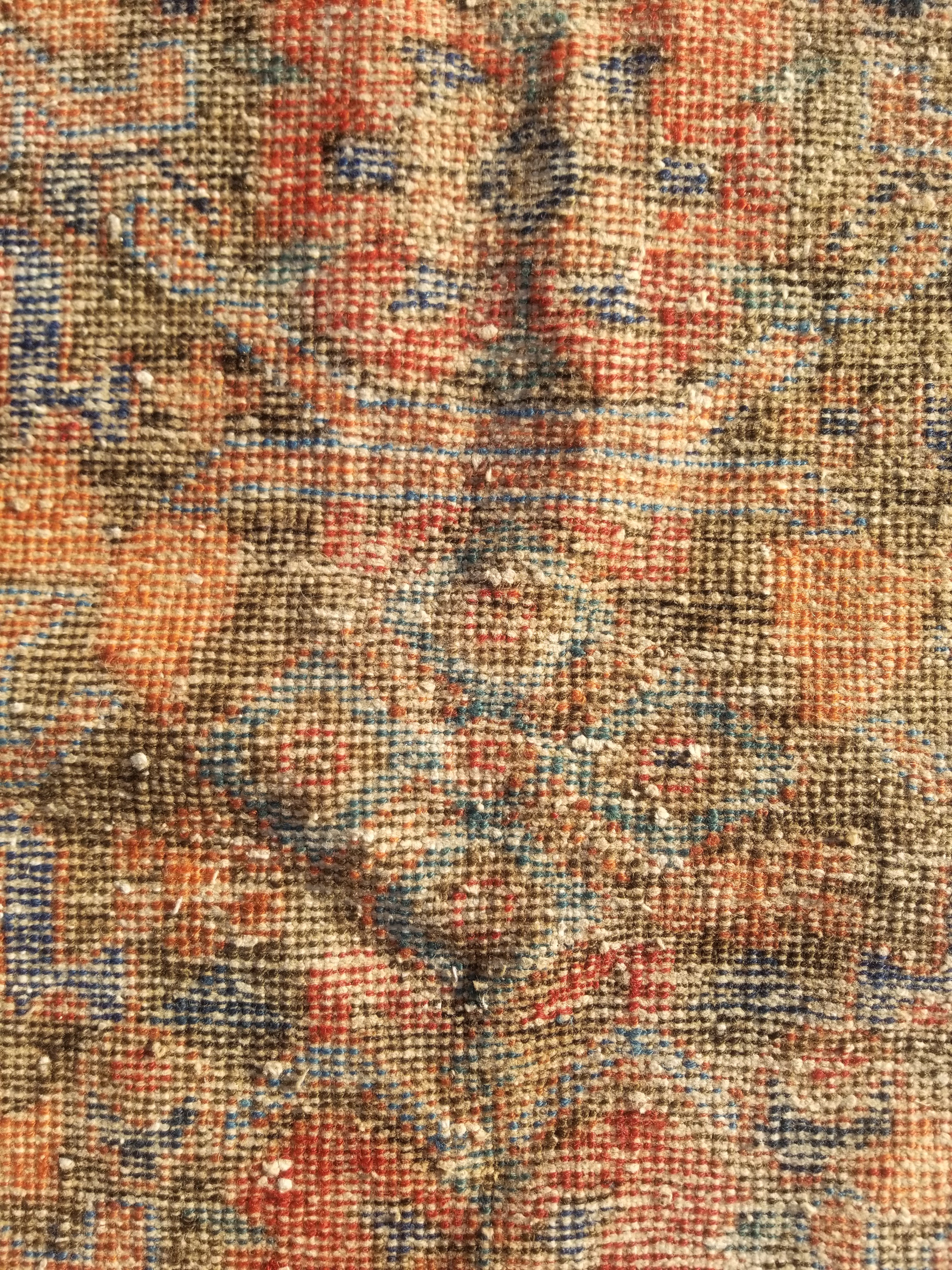 Antique Traditional Handmade Oriental Wool Multicolor Rug 178x130cm