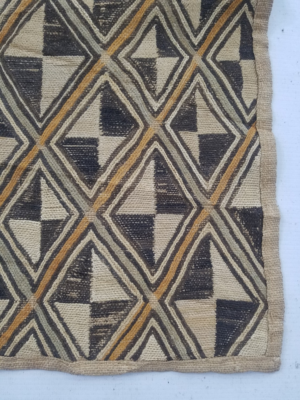 Vintage African Showa Kuba Cloth Textile Panel 63x57cm