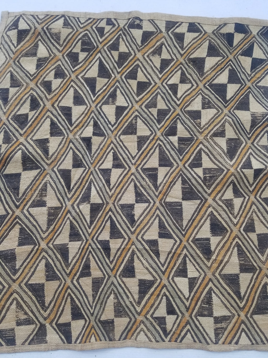Vintage African Showa Kuba Cloth Textile Panel 63x57cm