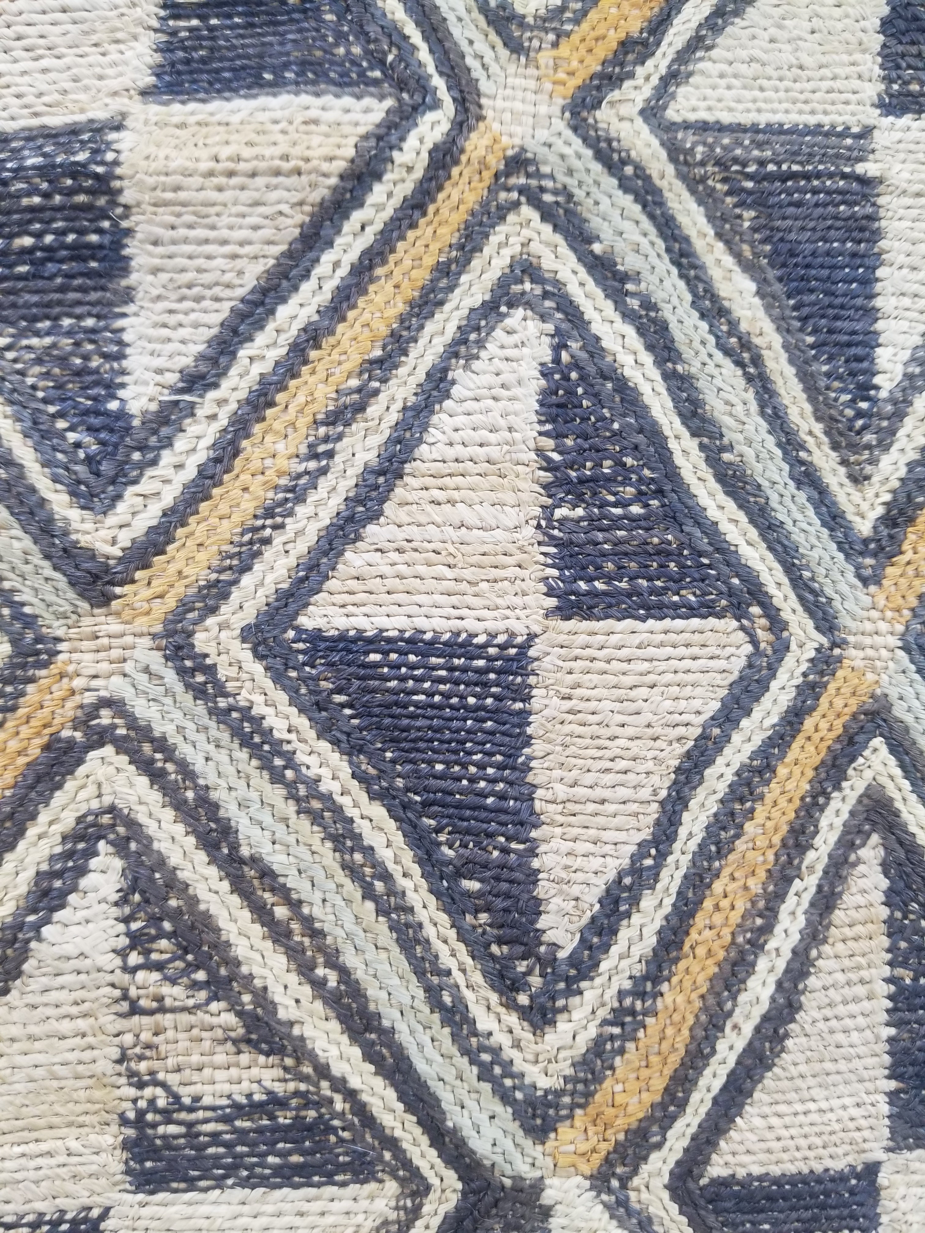 Vintage African Showa Kuba Cloth Textile Panel 63x57cm