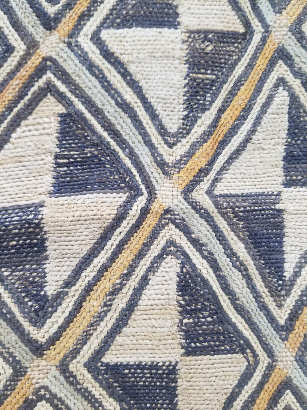 Vintage African Showa Kuba Cloth Textile Panel 63x57cm