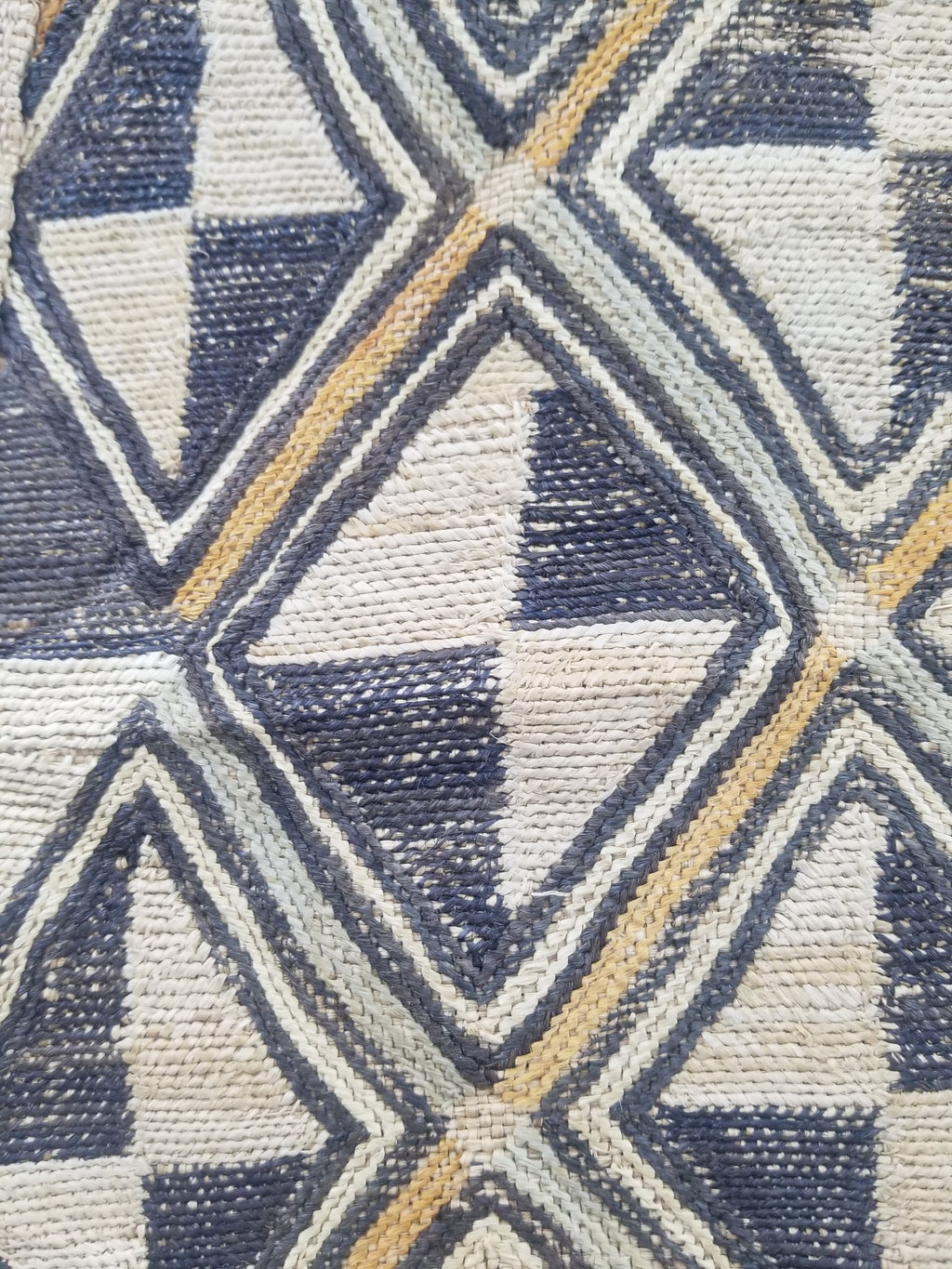 Vintage African Showa Kuba Cloth Textile Panel 63x57cm