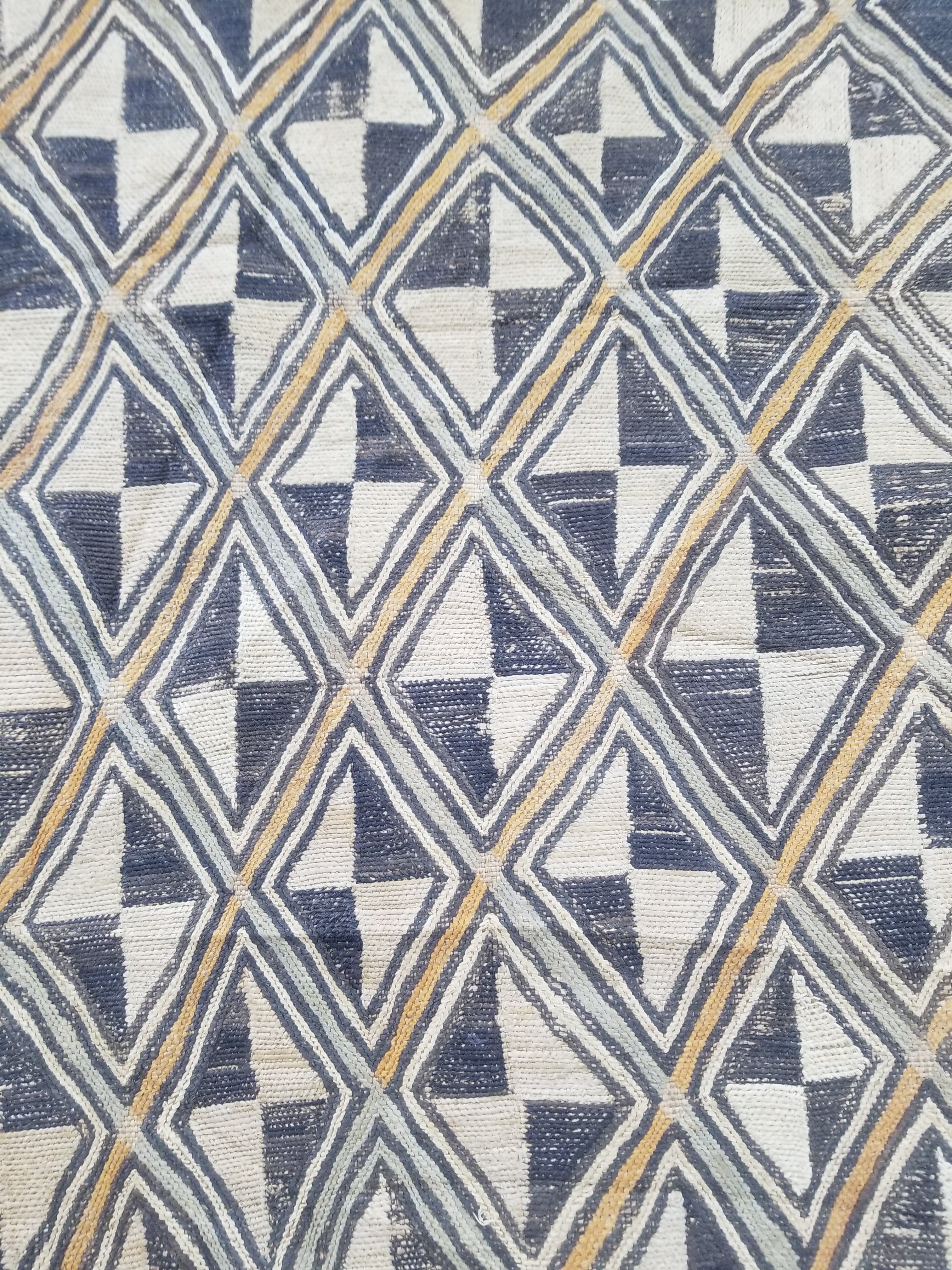 Vintage African Showa Kuba Cloth Textile Panel 63x57cm