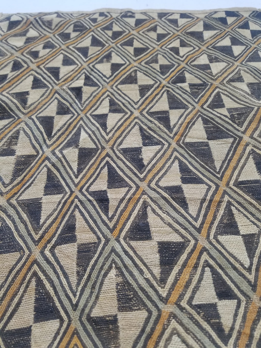 Vintage African Showa Kuba Cloth Textile Panel 63x57cm