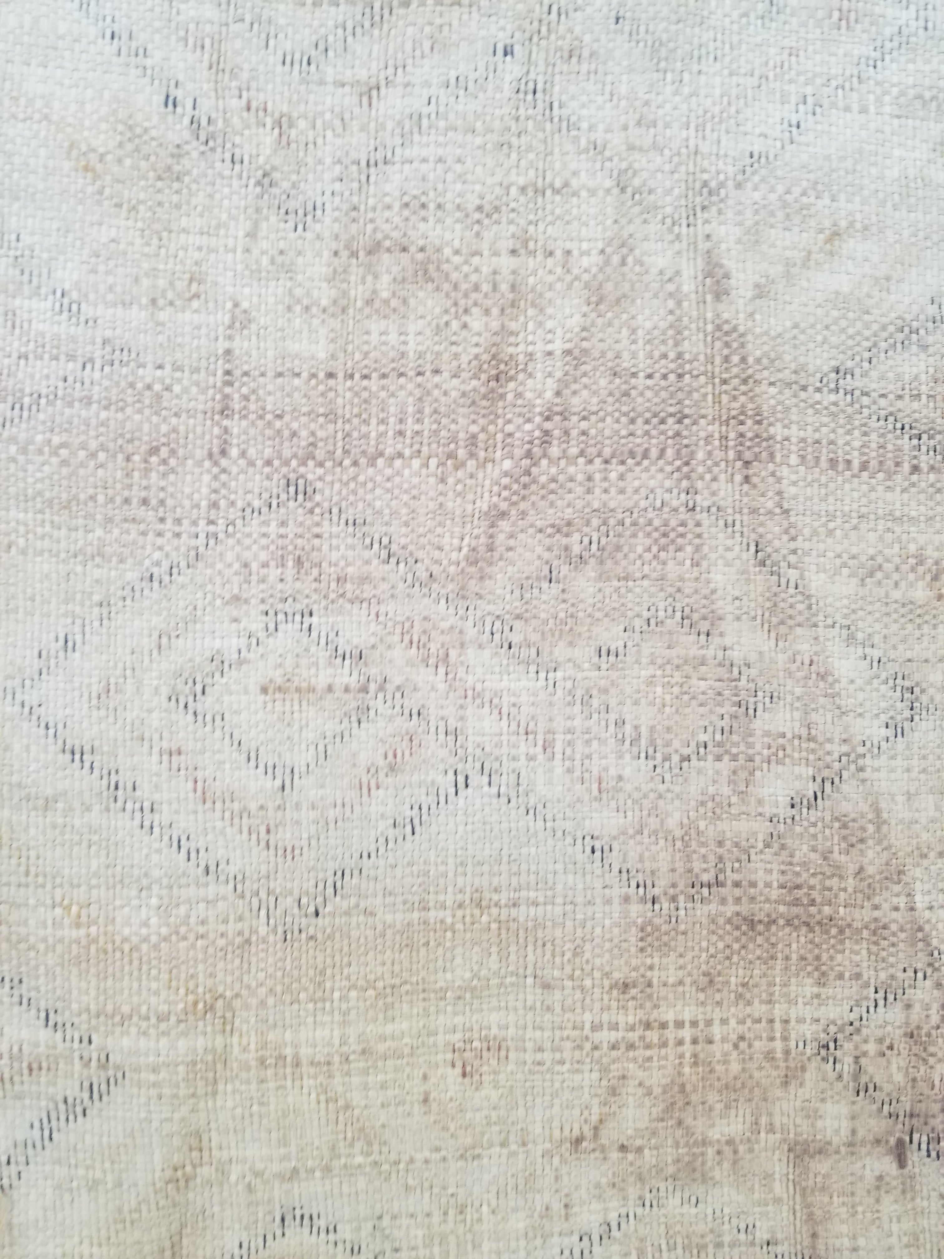 Vintage African Handwoven Kuba Cloth Raffia Textile Panel 145x28cm