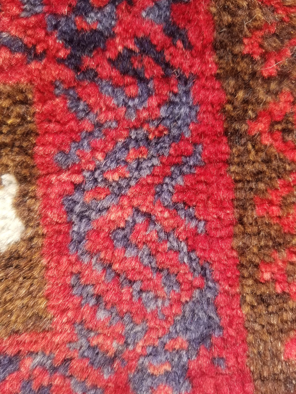 Antique Traditional Handmade Afghan Wool Multicolor Saddle Bag 34x29cm