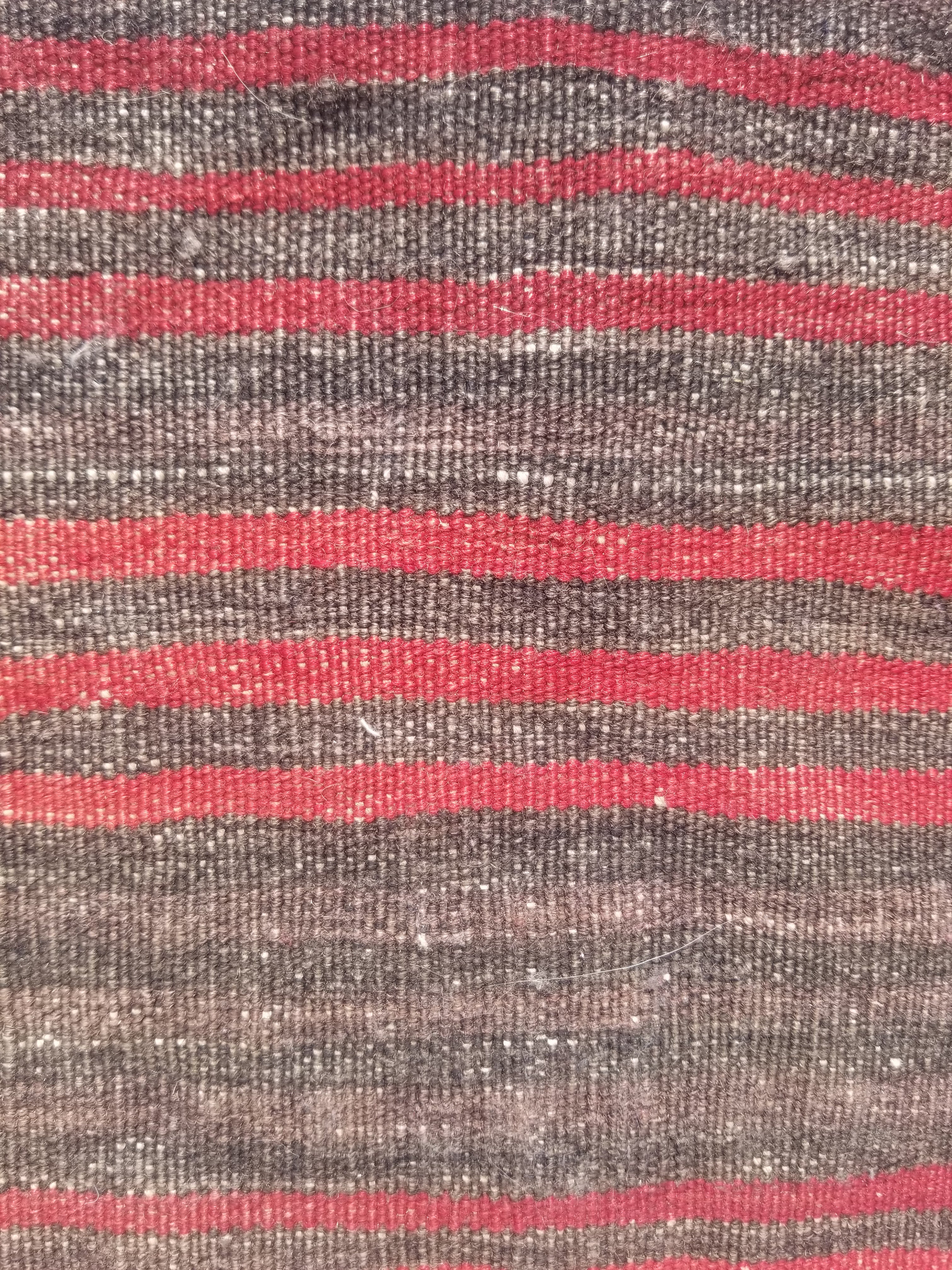 Antique Traditional Handmade Afghan Wool Multicolor Saddle Bag 34x29cm