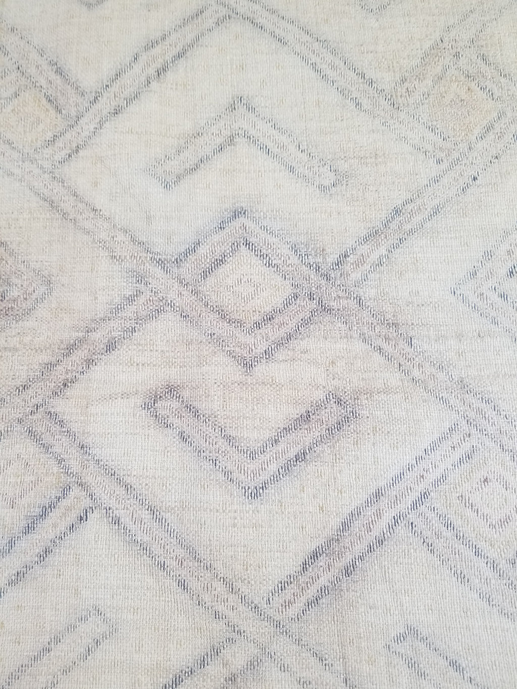 Vintage African Handwoven Kuba Cloth Textile Panel 72x63cm