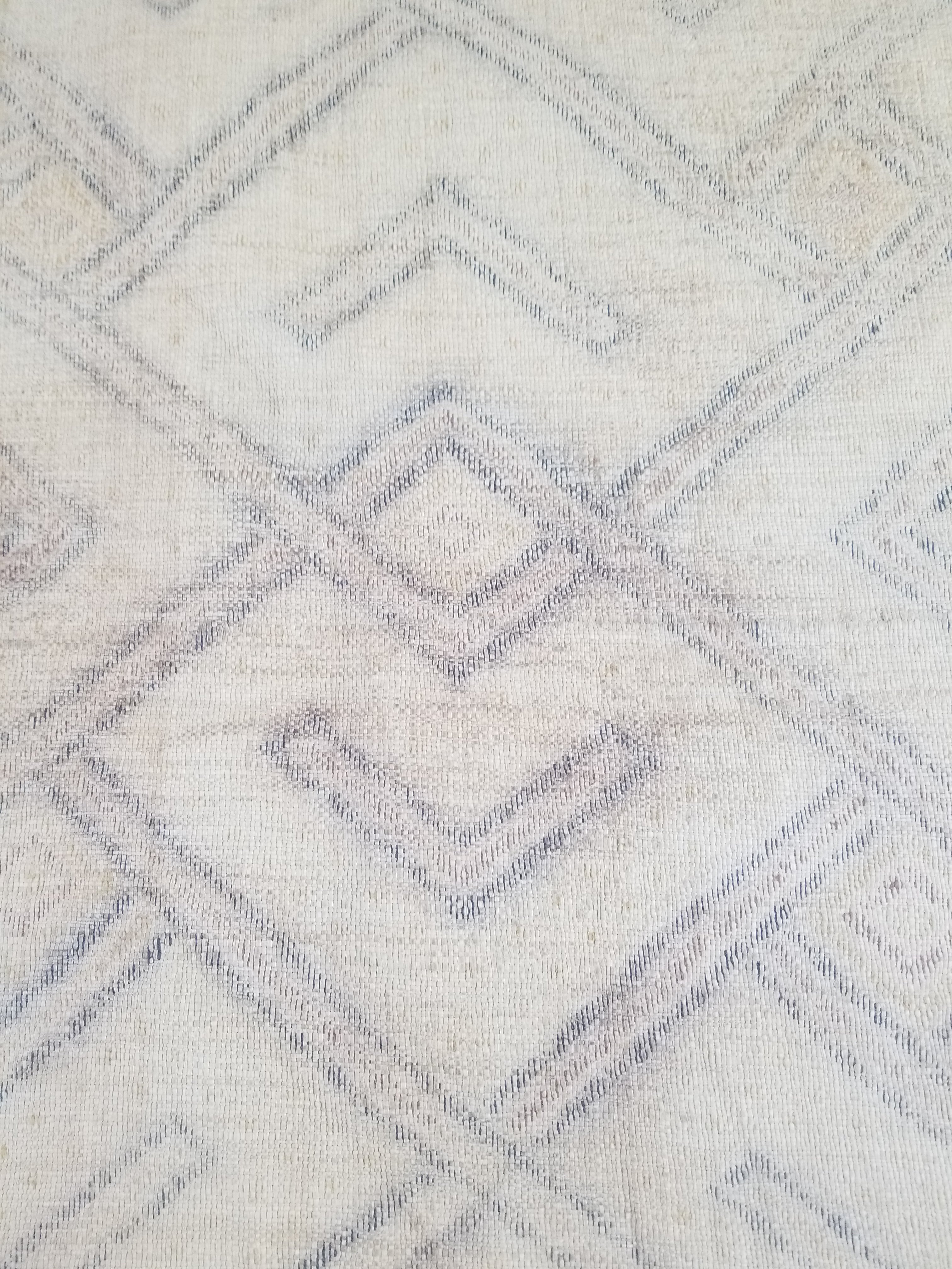 Vintage African Handwoven Kuba Cloth Textile Panel 72x63cm