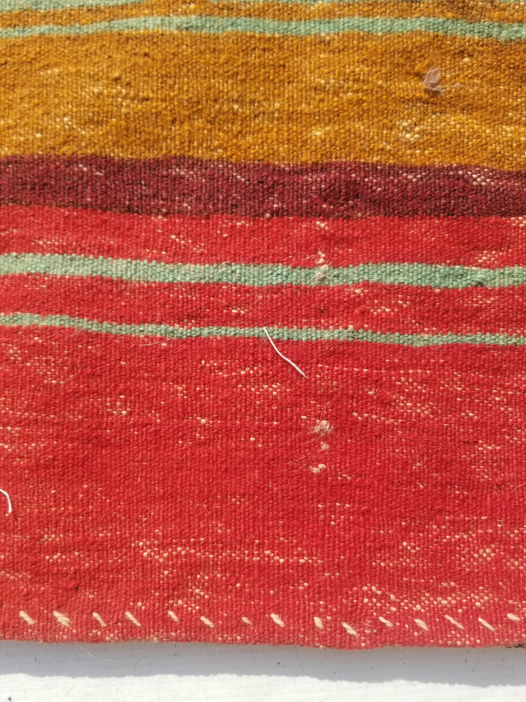 Antique Traditional Handmade Kurdish Wool Multicolor Bag Face 38x34cm