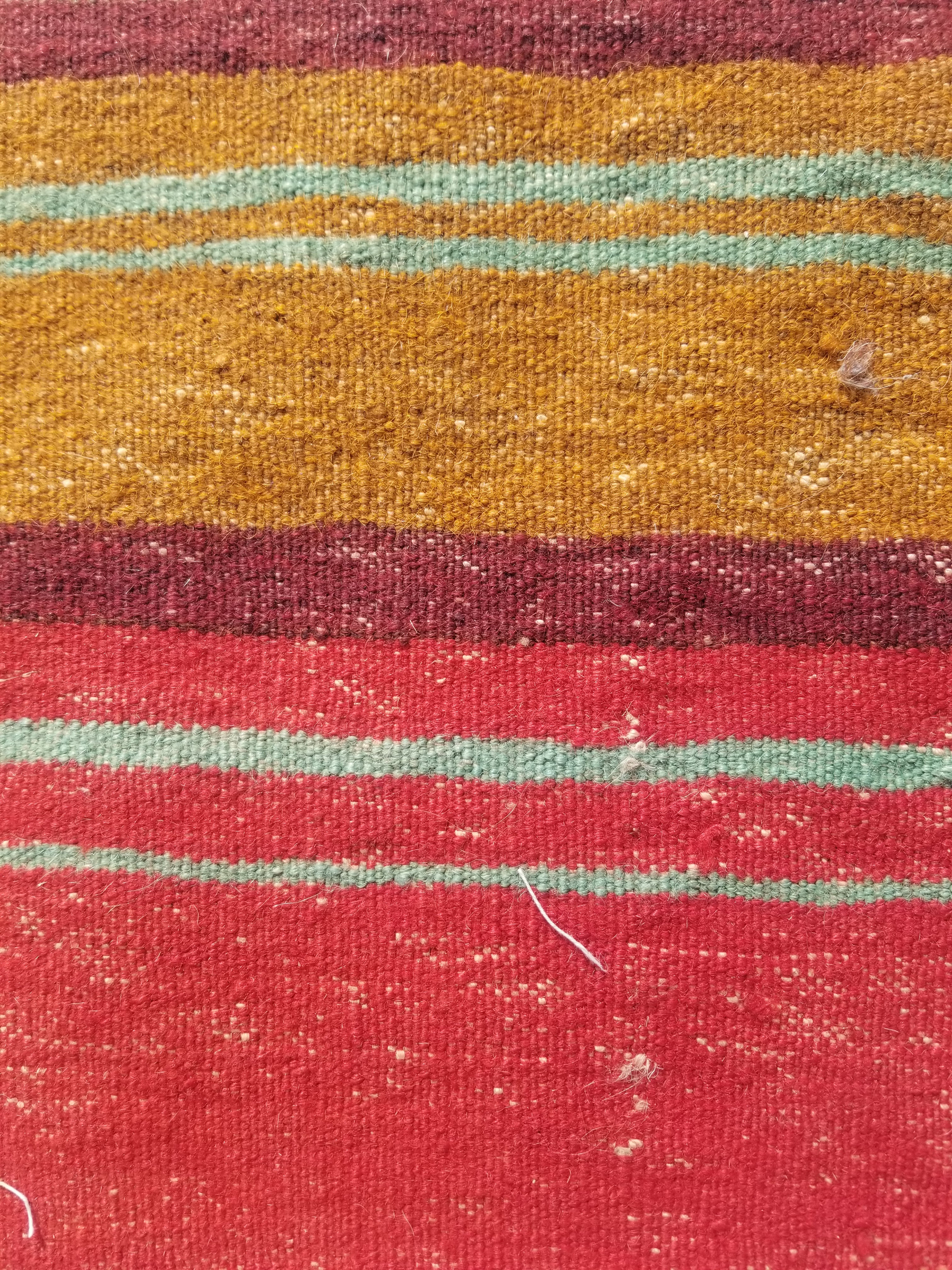 Antique Traditional Handmade Kurdish Wool Multicolor Bag Face 38x34cm