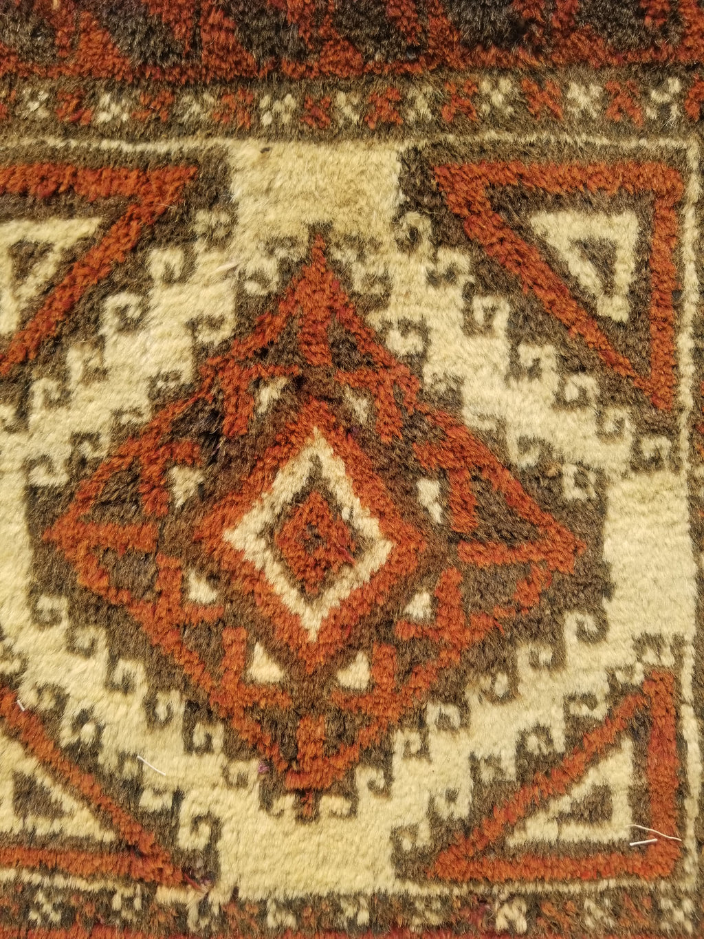 Antique Traditional Handmade Afghan Wool Multicolor Bag Face 50x50cm