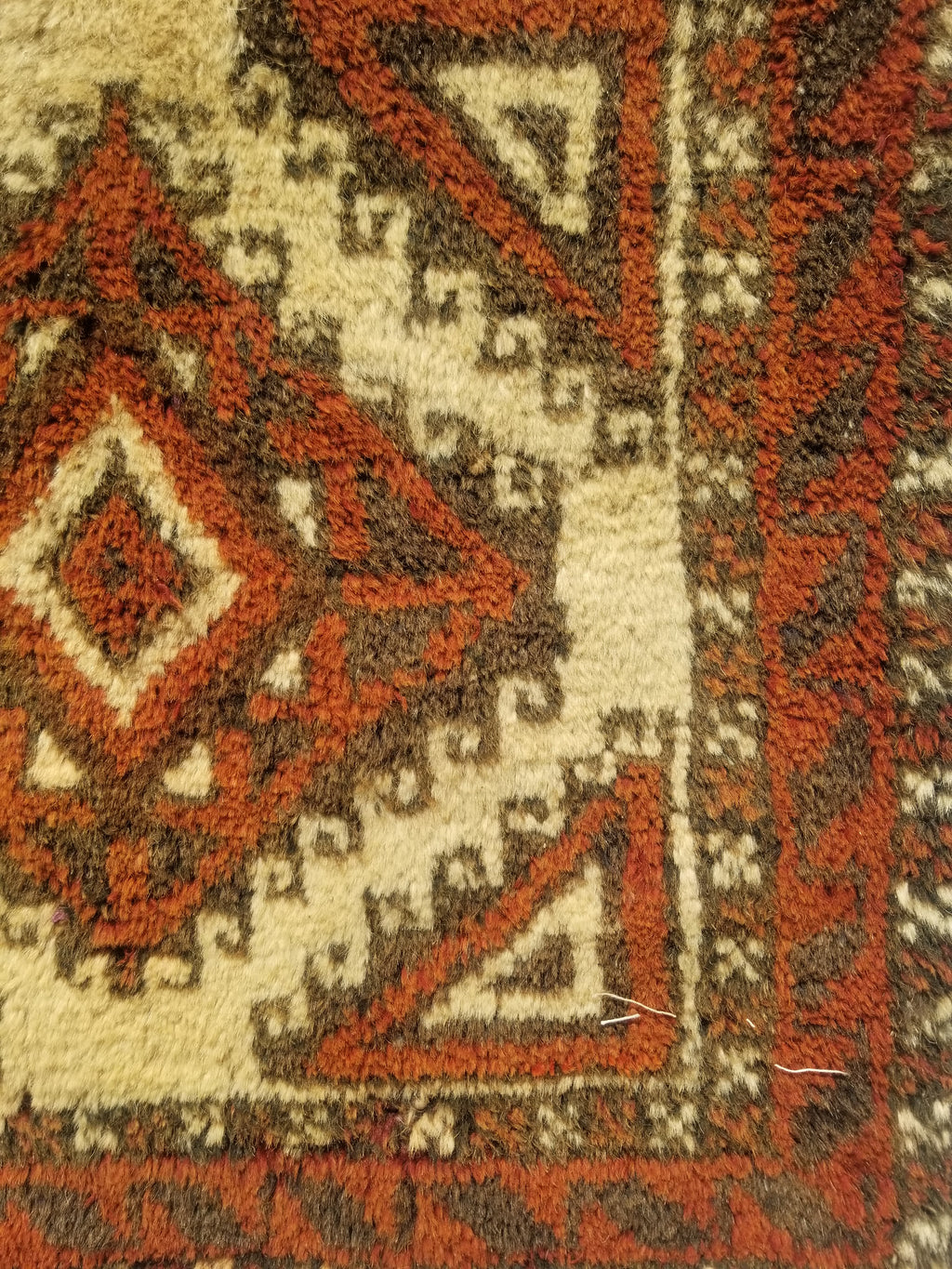 Antique Traditional Handmade Afghan Wool Multicolor Bag Face 50x50cm