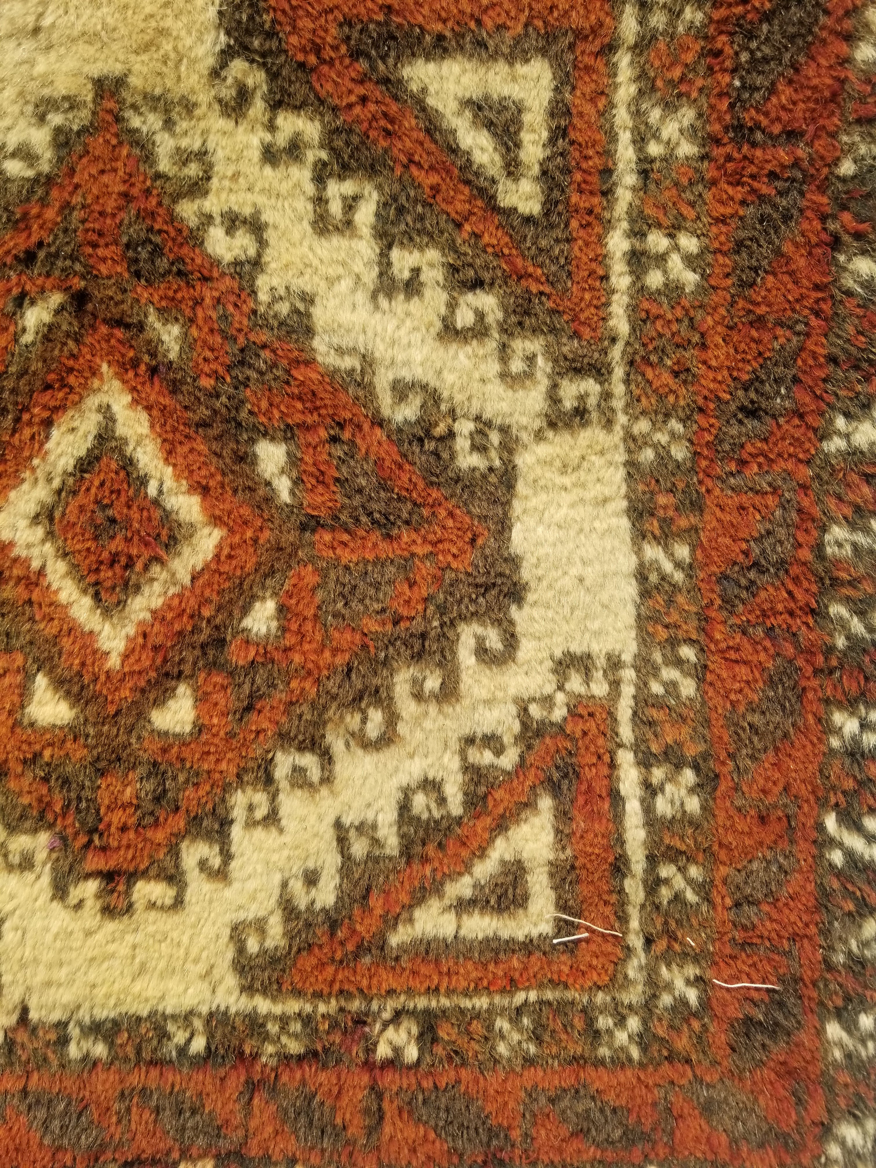 Antique Traditional Handmade Afghan Wool Multicolor Bag Face 50x50cm