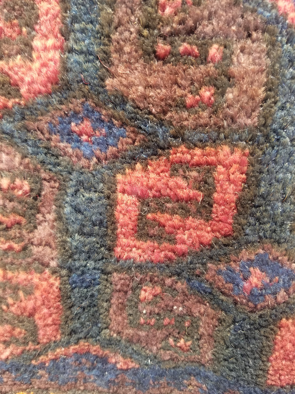 Antique Traditional Handmade Afghan Wool Multicolor Saddle Bag 158x66cm