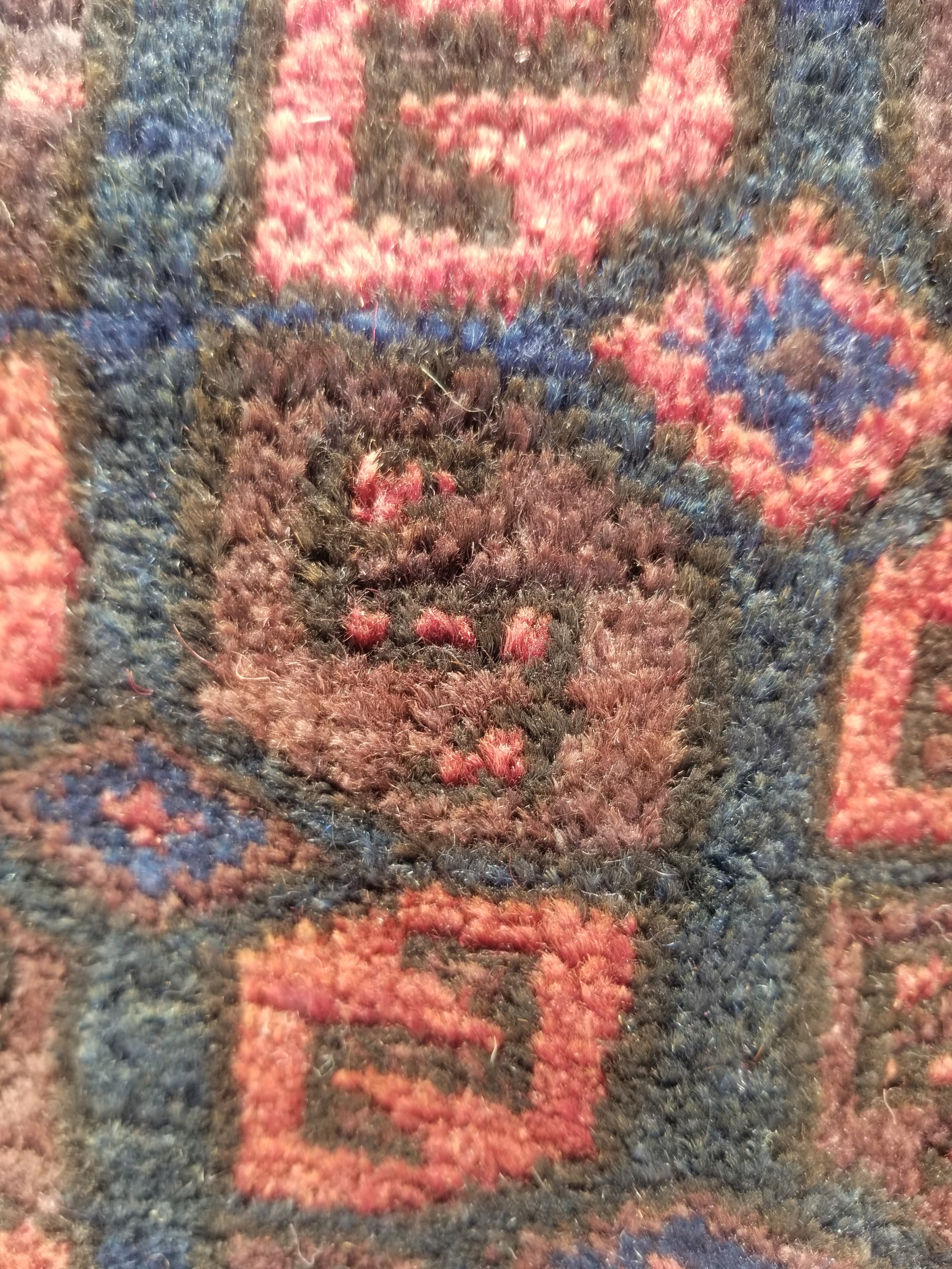 Antique Traditional Handmade Afghan Wool Multicolor Saddle Bag 158x66cm