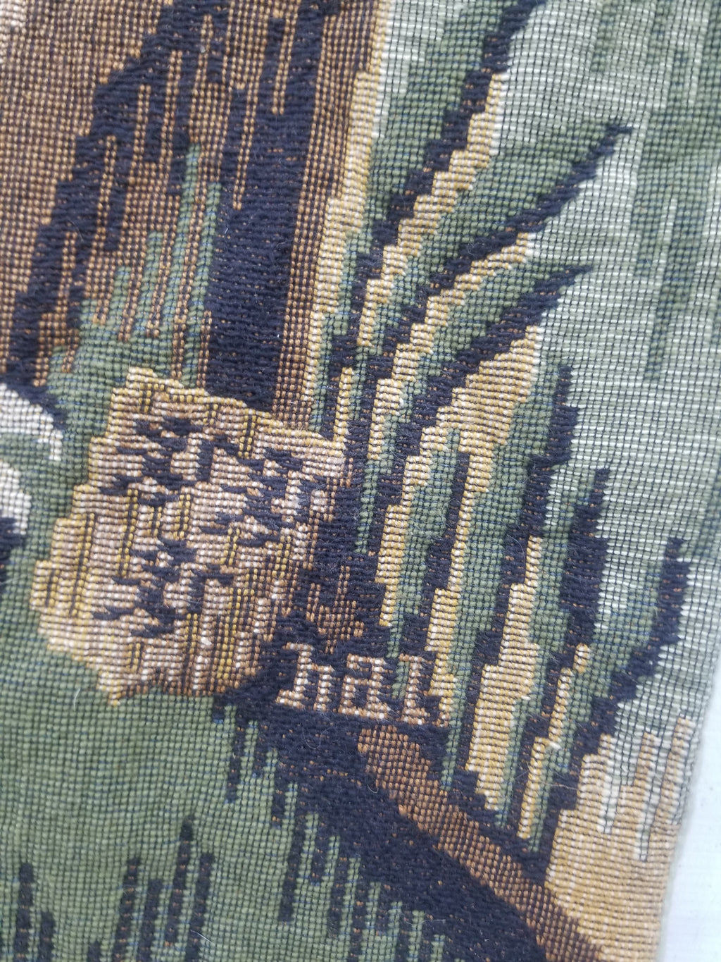 Antique French The Forest of Clairmarais Verdure Wall Hanging Tapestry 175x121cm
