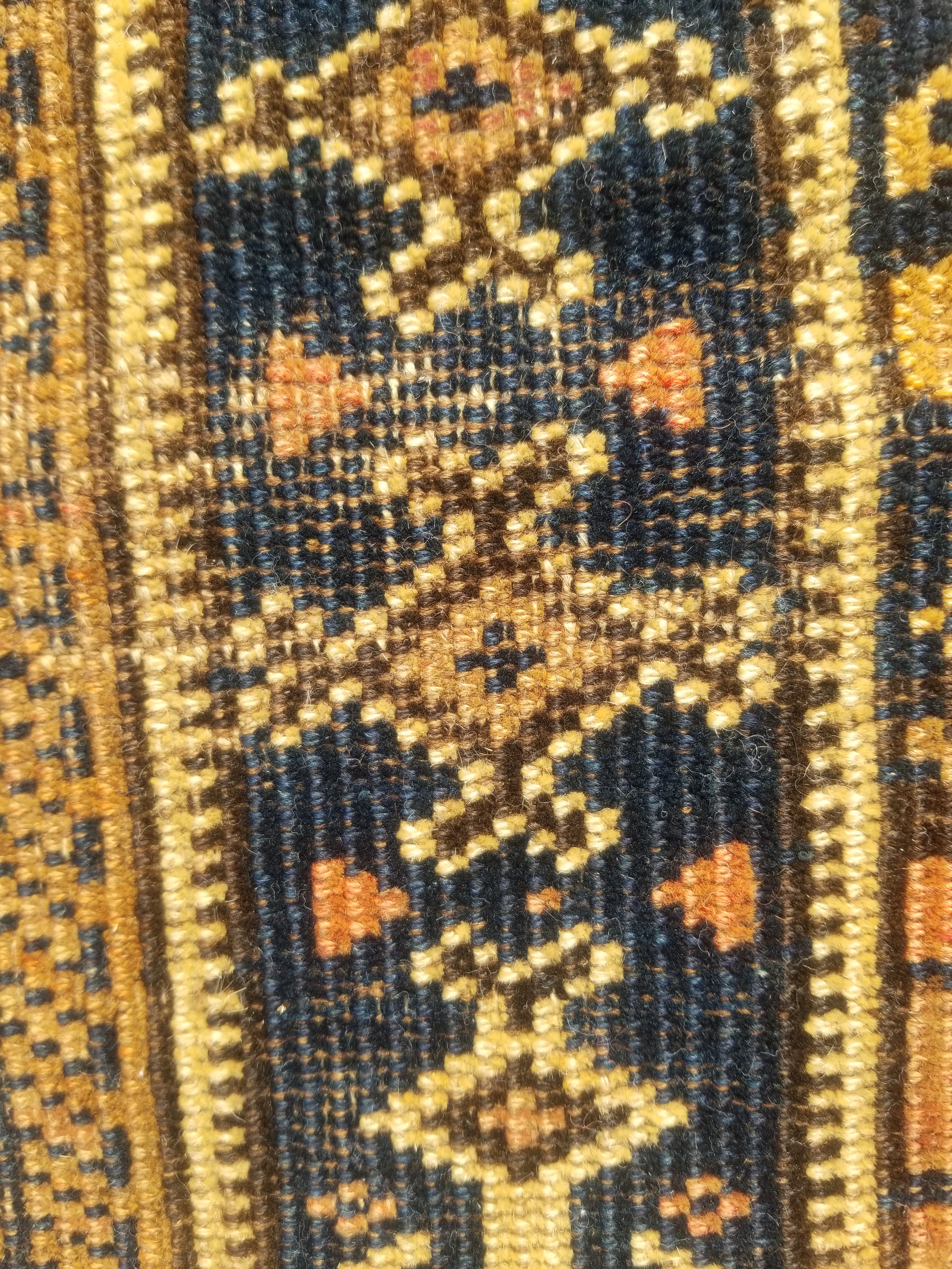 Antique Traditional Handmade Afghan Wool Multicolor Rug 130x91cm
