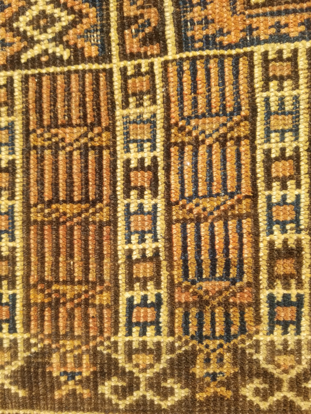 Antique Traditional Handmade Afghan Wool Multicolor Rug 130x91cm