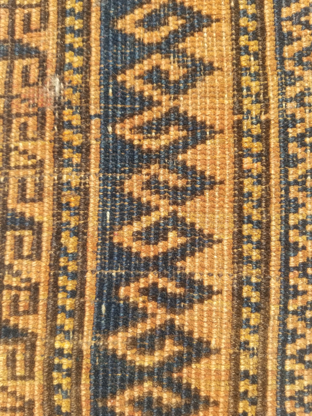 Antique Traditional Handmade Afghan Wool Multicolor Rug 130x91cm