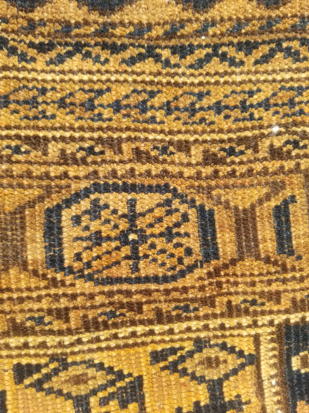 Antique Traditional Handmade Afghan Wool Multicolor Rug 130x91cm