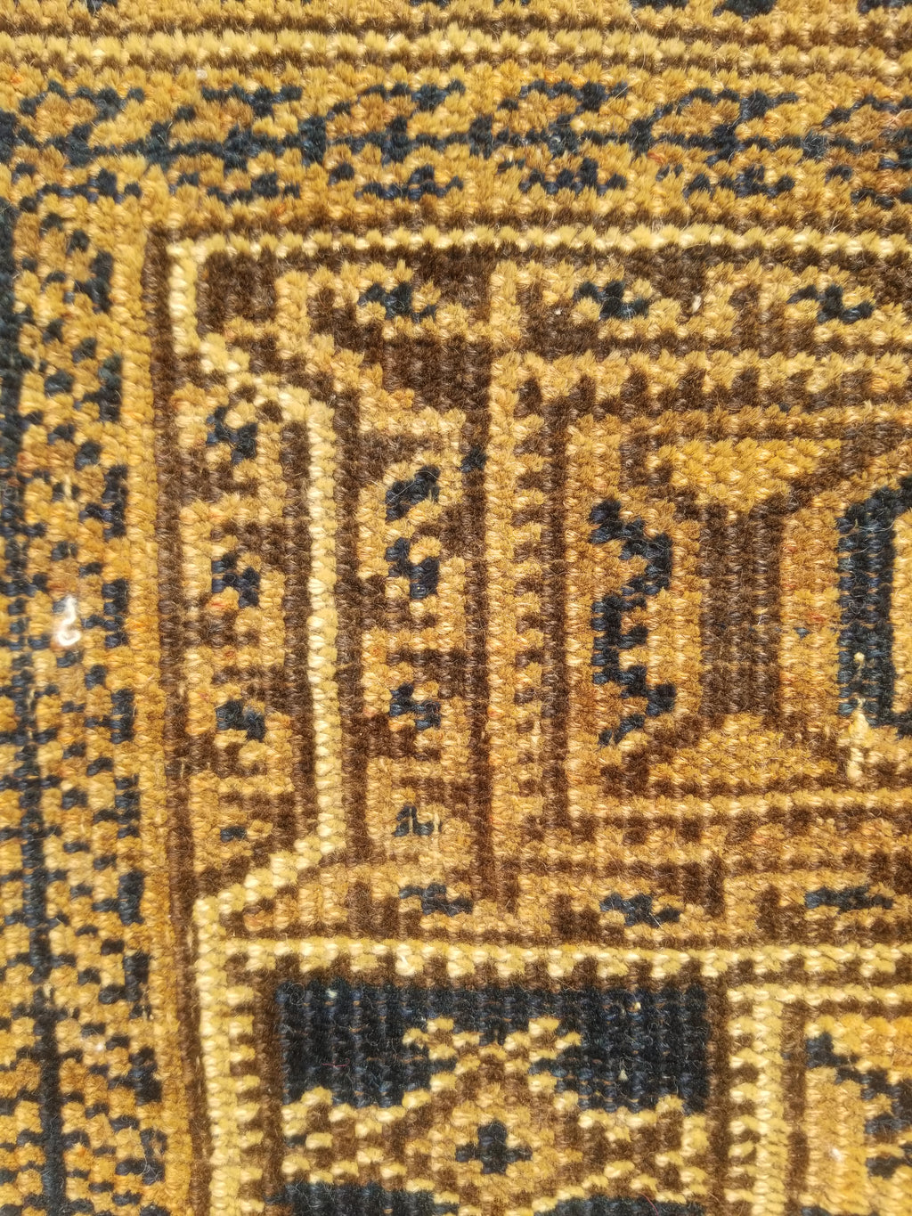 Antique Traditional Handmade Afghan Wool Multicolor Rug 130x91cm