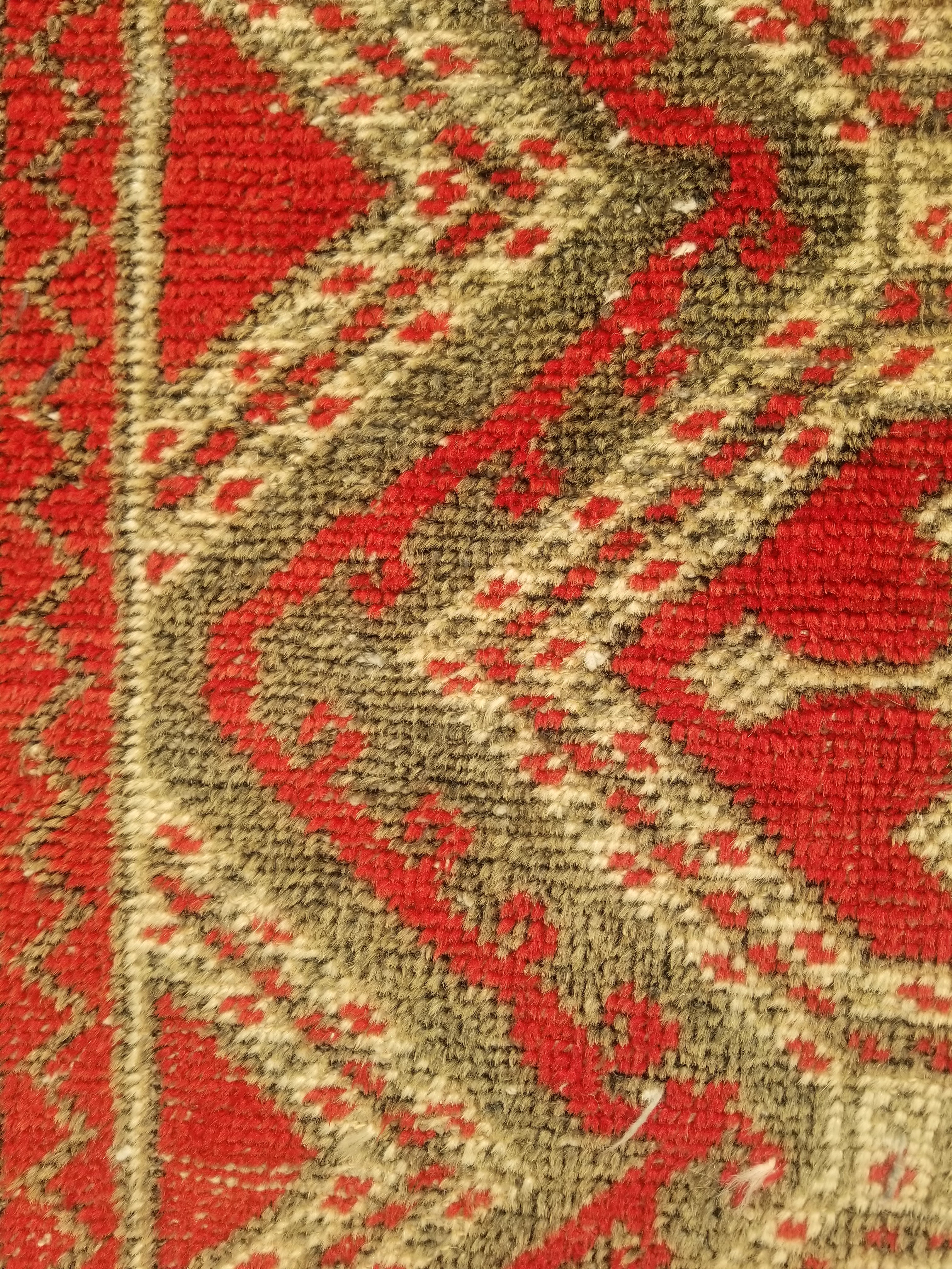 Distressed Antique Tarditional Handmade Afghan Wool Multicolor Rug 129x83cm