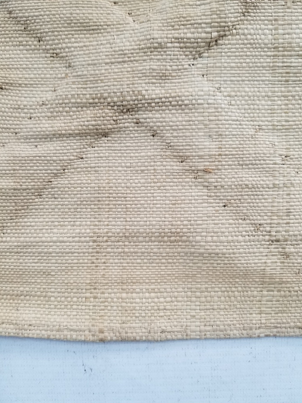 Vintage African Handwoven Kuba Cloth Raffia Textile Panel 103x42cm
