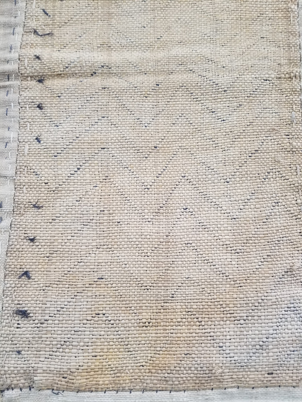 Vintage African Handwoven Kuba Cloth Raffia Textile Panel 103x42cm