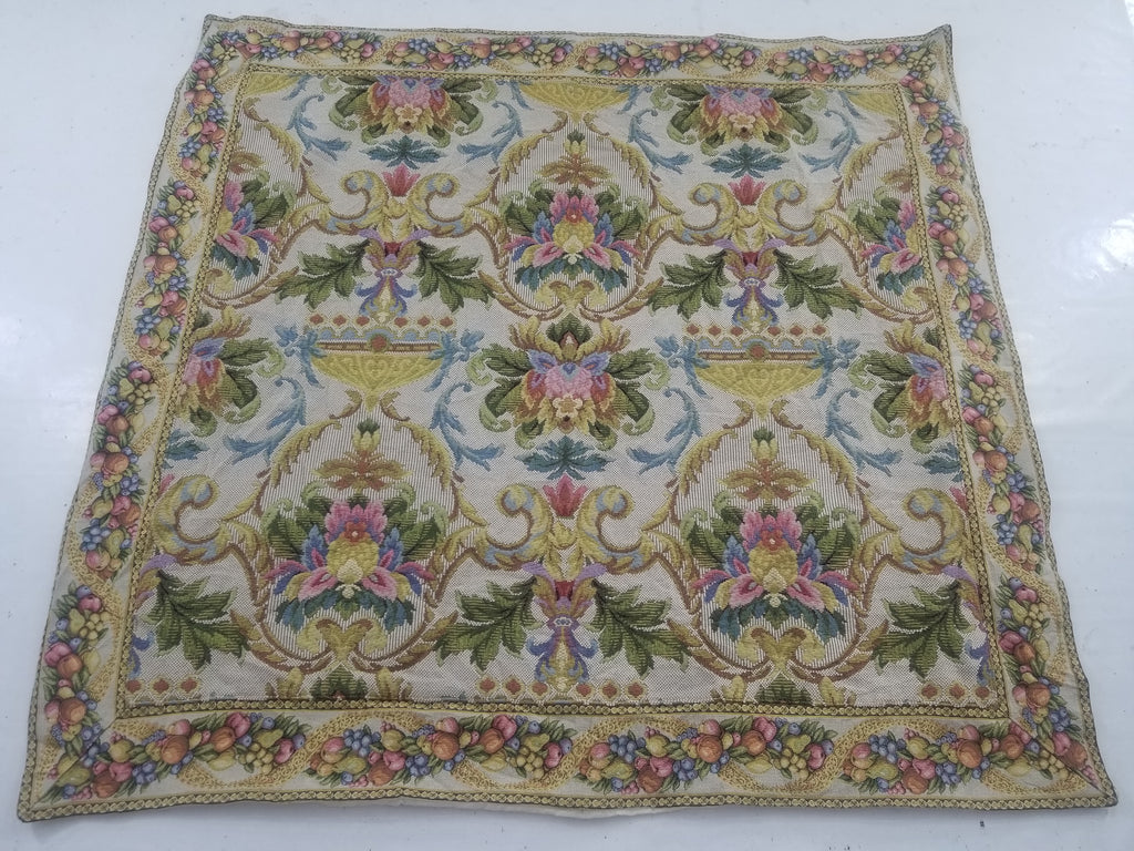 Vintage French Floral Scene Wall Hanging Tapestry 156x150cm