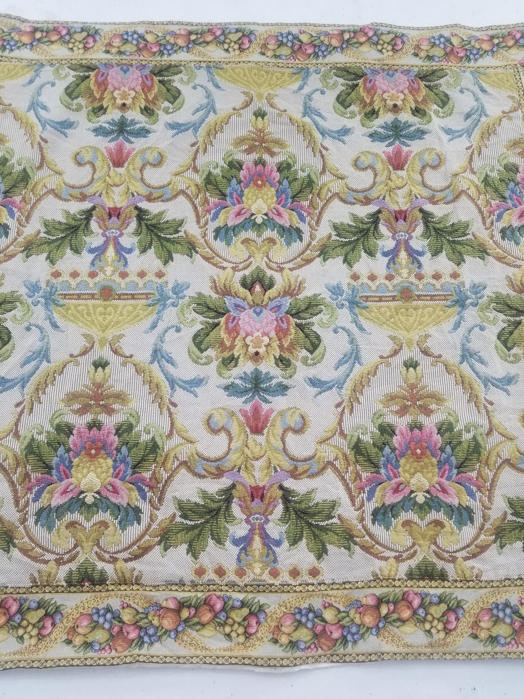 Vintage French Floral Scene Wall Hanging Tapestry 156x150cm
