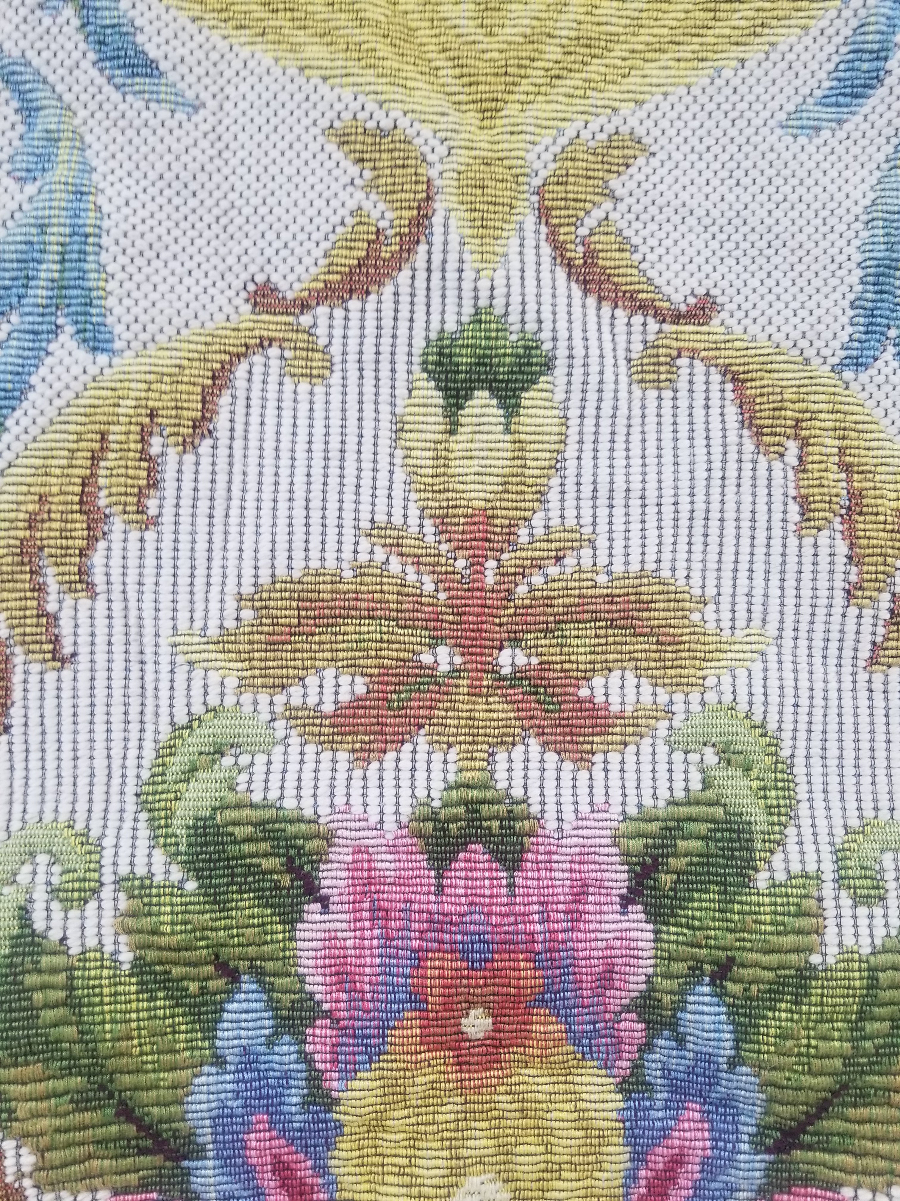 Vintage French Floral Scene Wall Hanging Tapestry 156x150cm