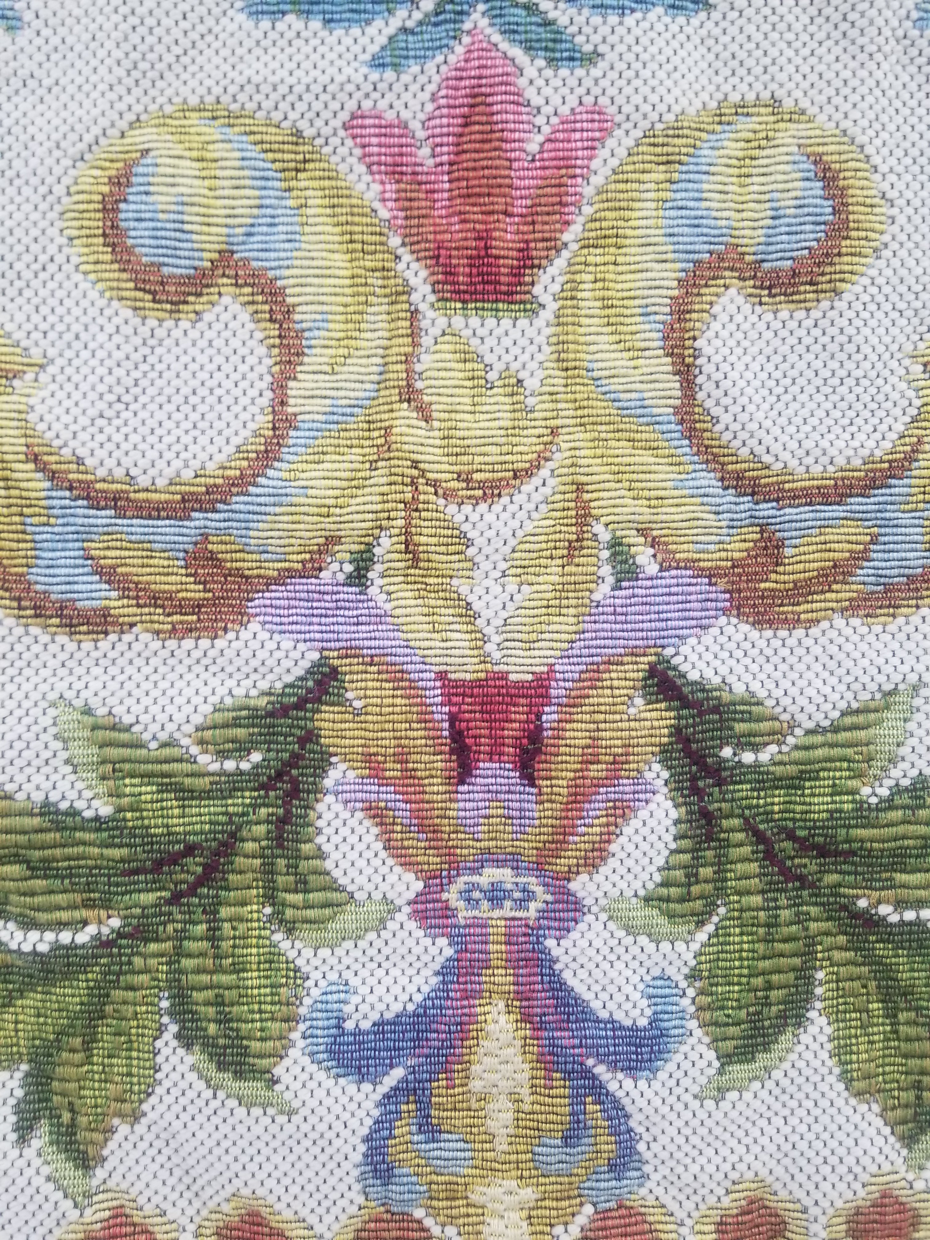 Vintage French Floral Scene Wall Hanging Tapestry 156x150cm