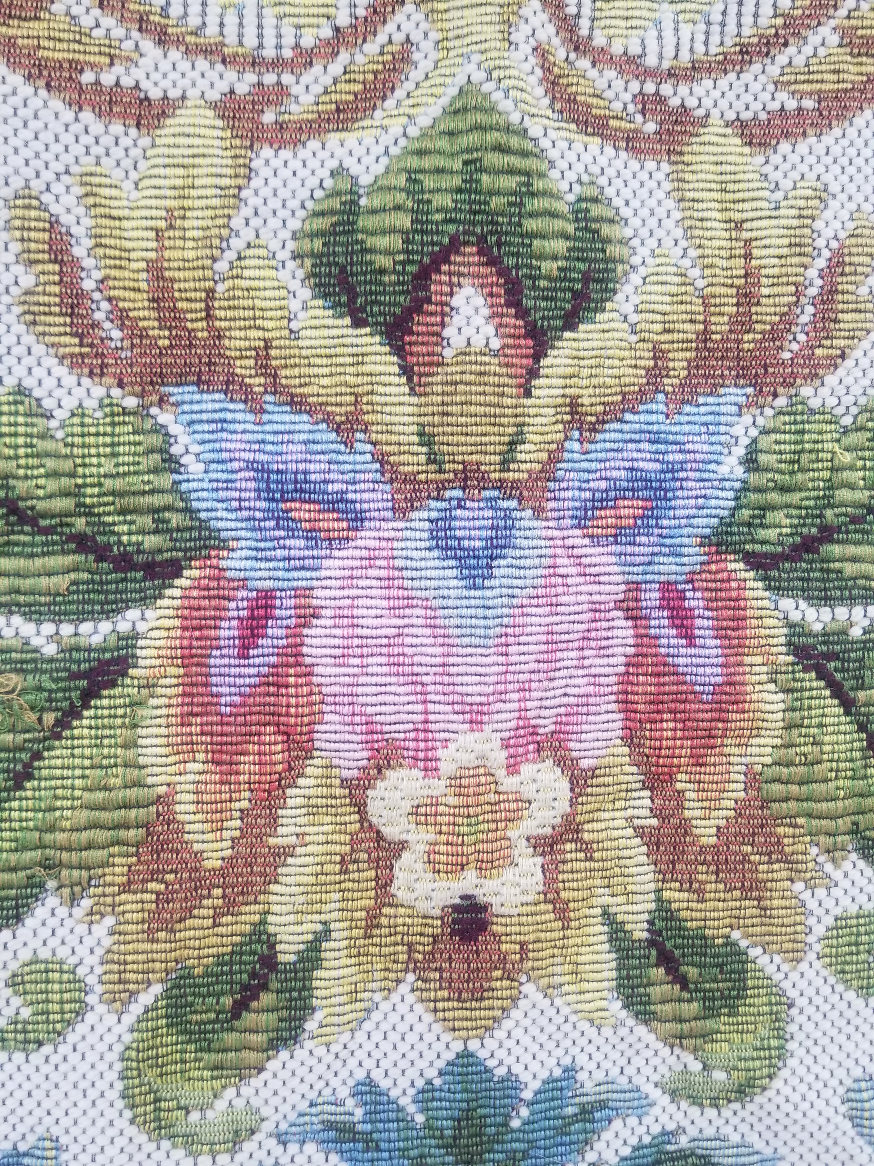 Vintage French Floral Scene Wall Hanging Tapestry 156x150cm