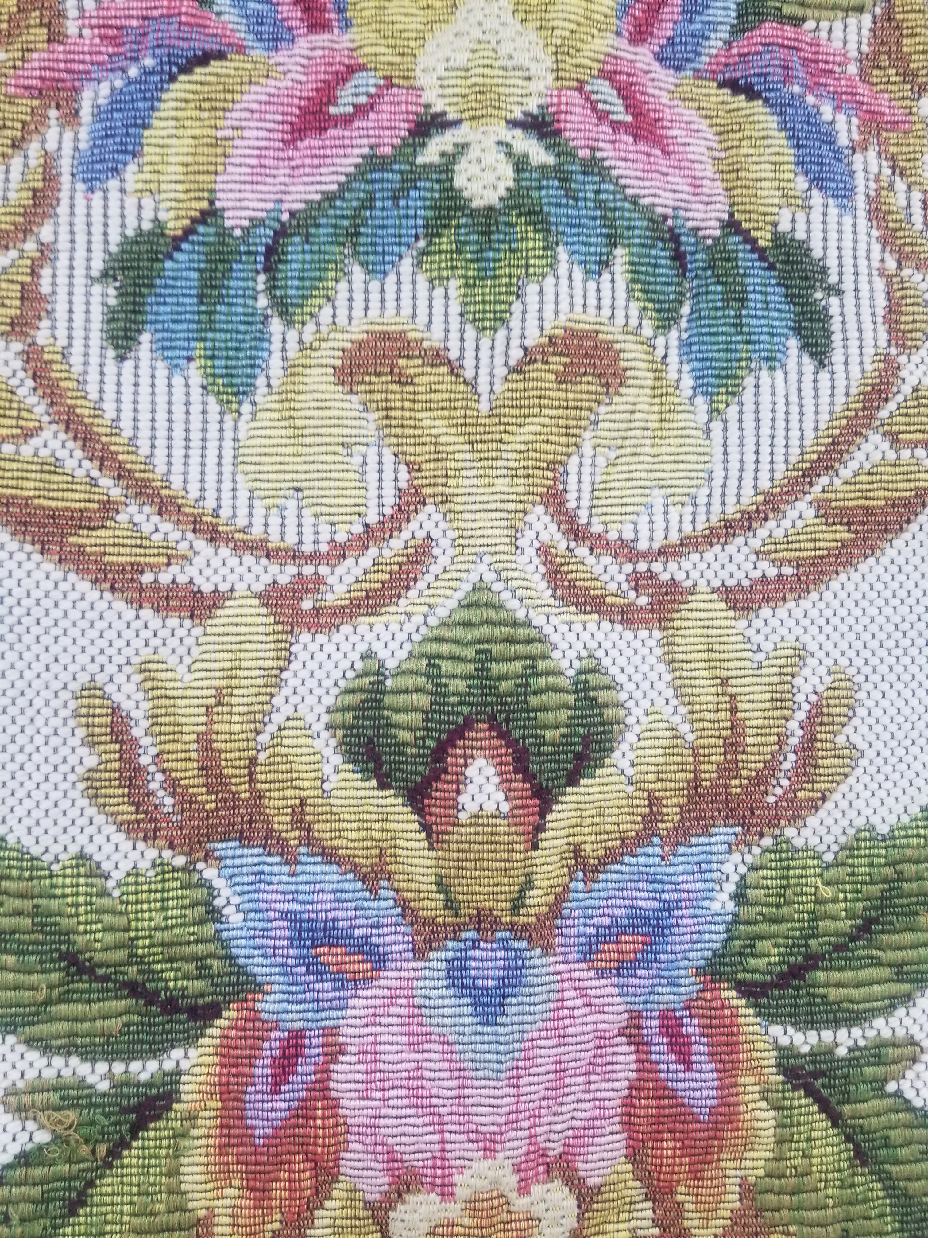 Vintage French Floral Scene Wall Hanging Tapestry 156x150cm