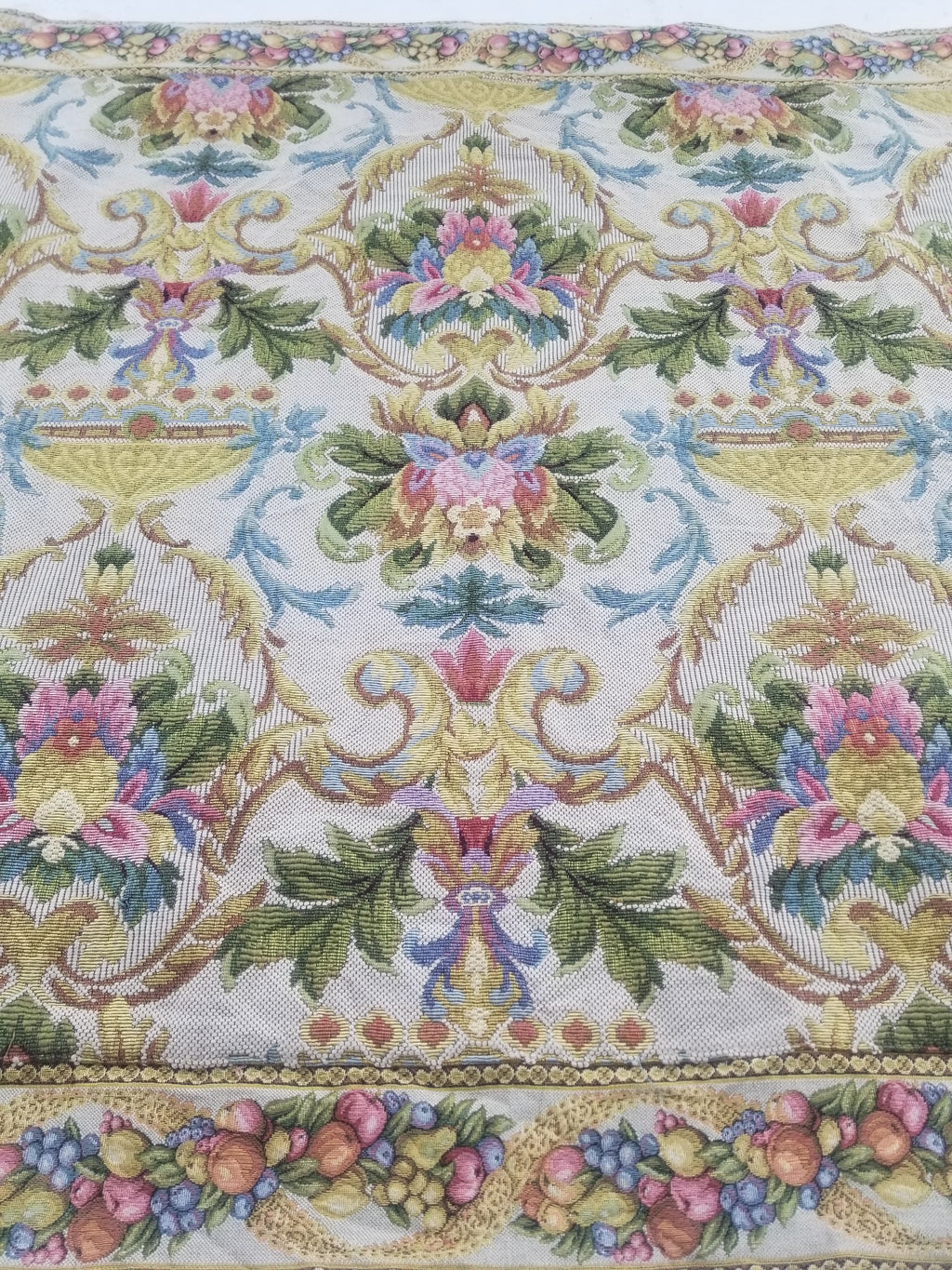 Vintage French Floral Scene Wall Hanging Tapestry 156x150cm