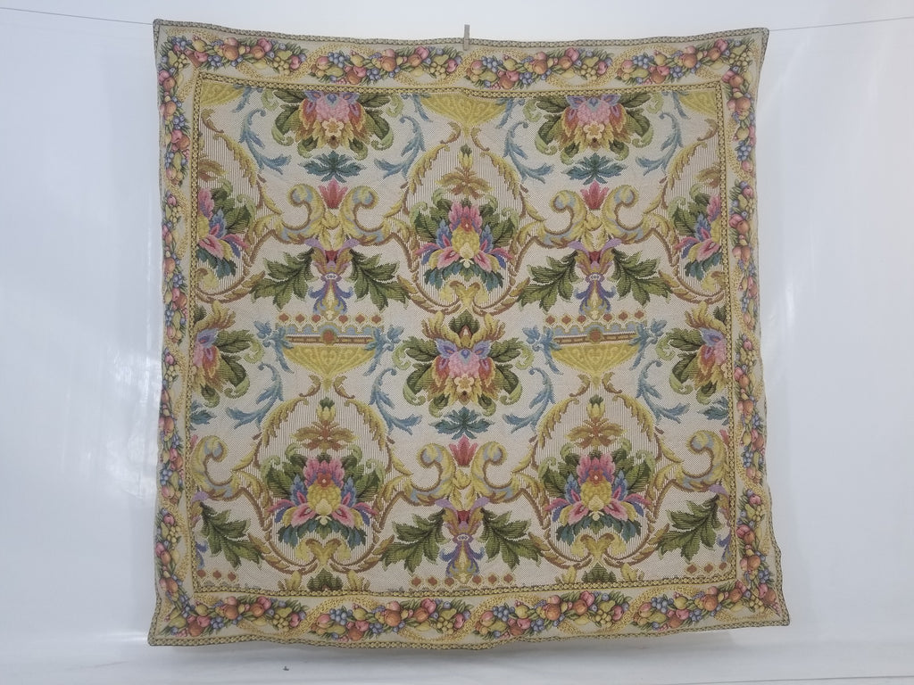 Vintage French Floral Scene Wall Hanging Tapestry 156x150cm