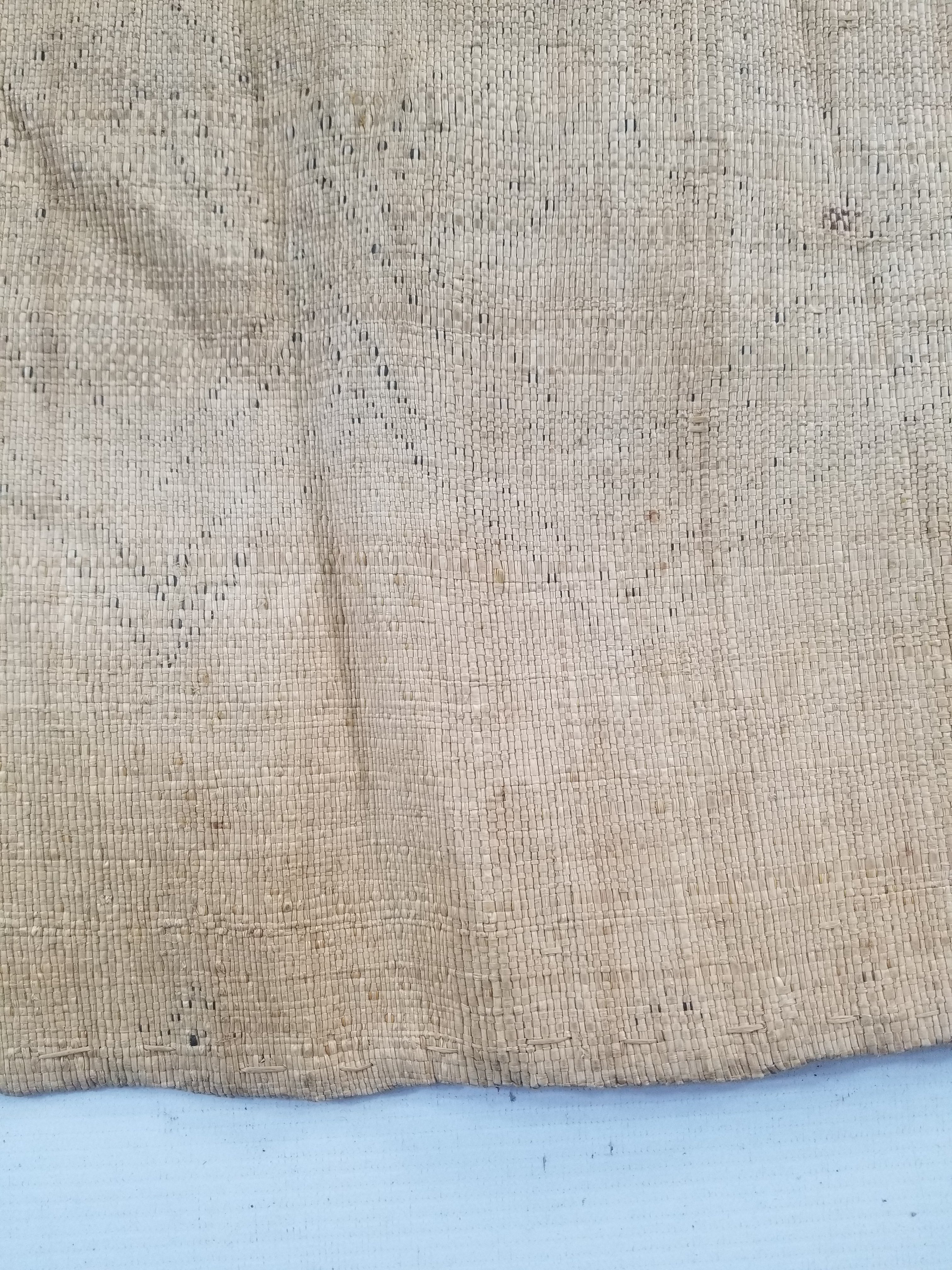 Vintage African Handwoven Kuba Showa Cloth Raffia Textile Panel 55x54cm