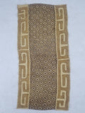 Vintage African Handwoven Kuba Cloth Textile Panel 112x54cm