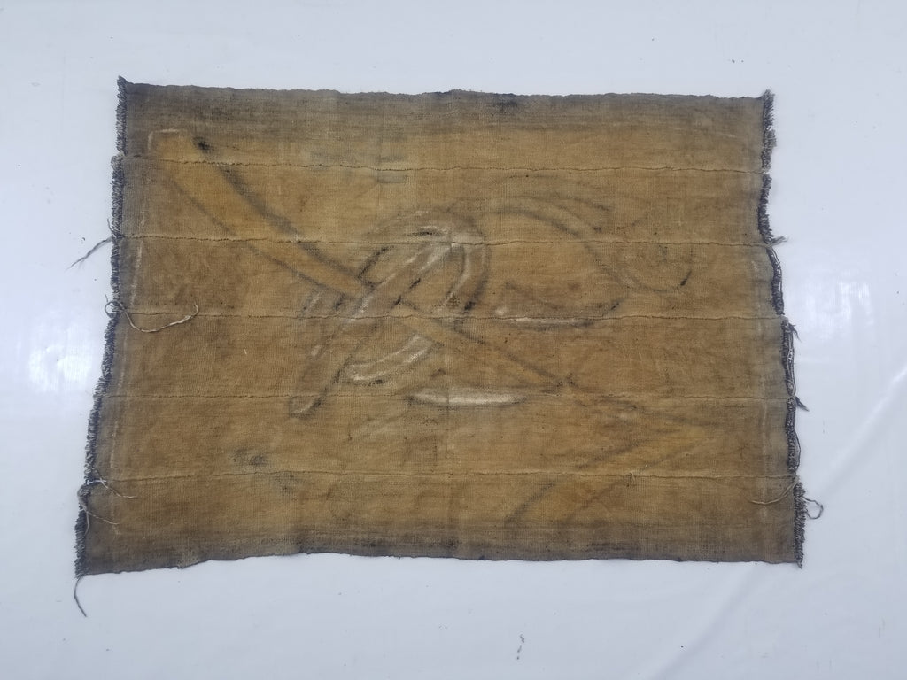 Vintage African Tribal Handpainted Mud Cloth Tapestry 110x78cm